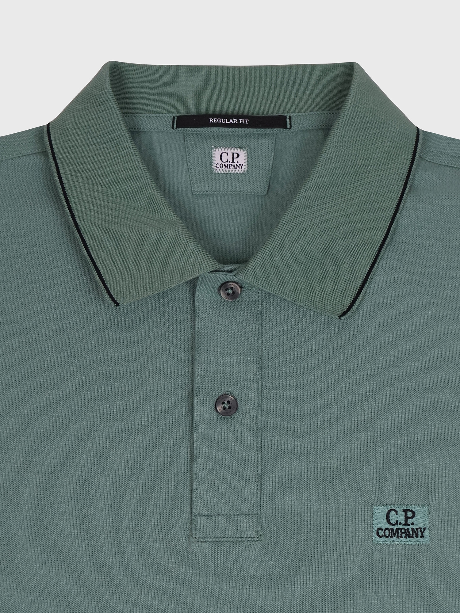 Поло C.P. Company Stretch Piquet Line Mint