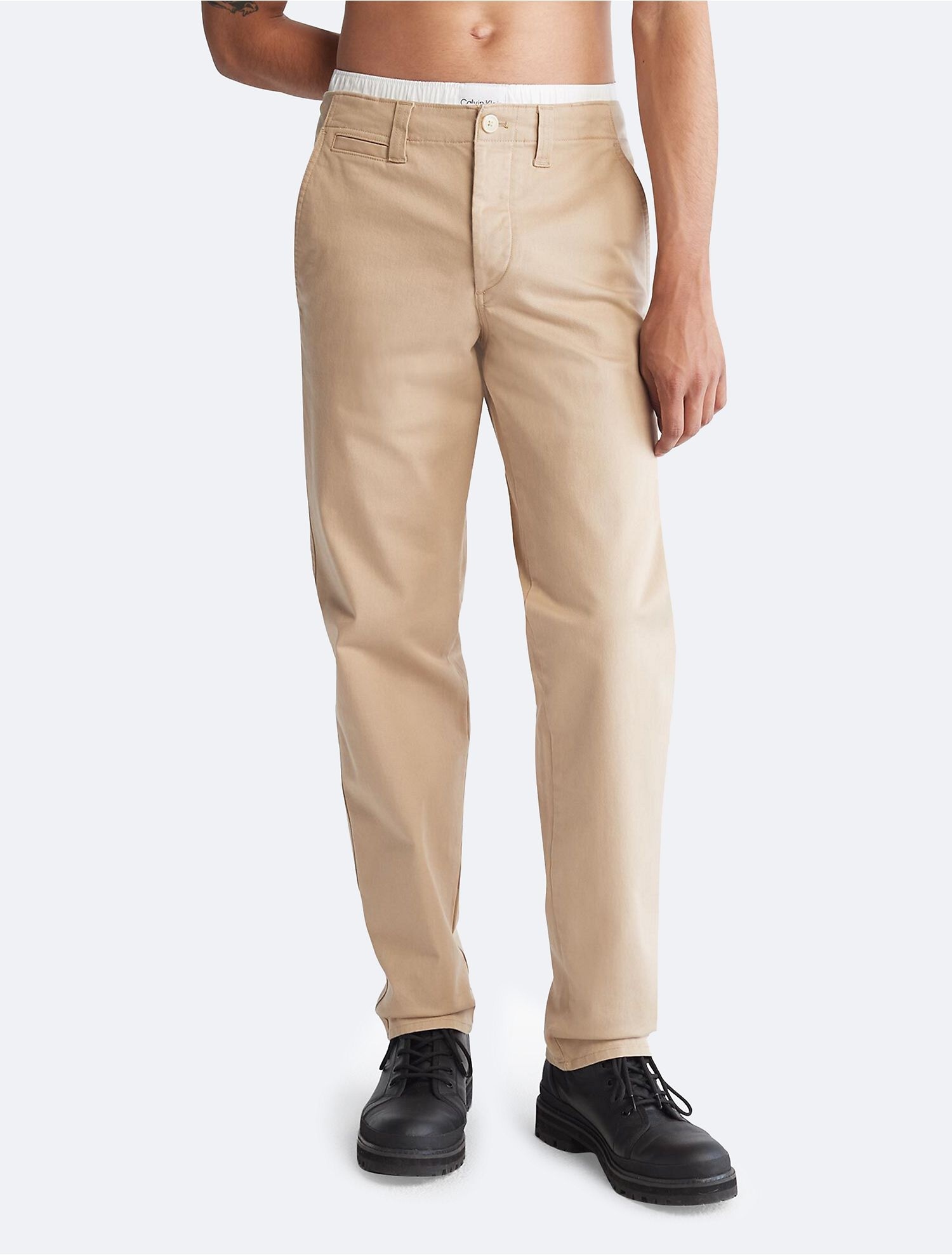 Брюки Calvin Klein Solid Utility Chinos Black Travertinee
