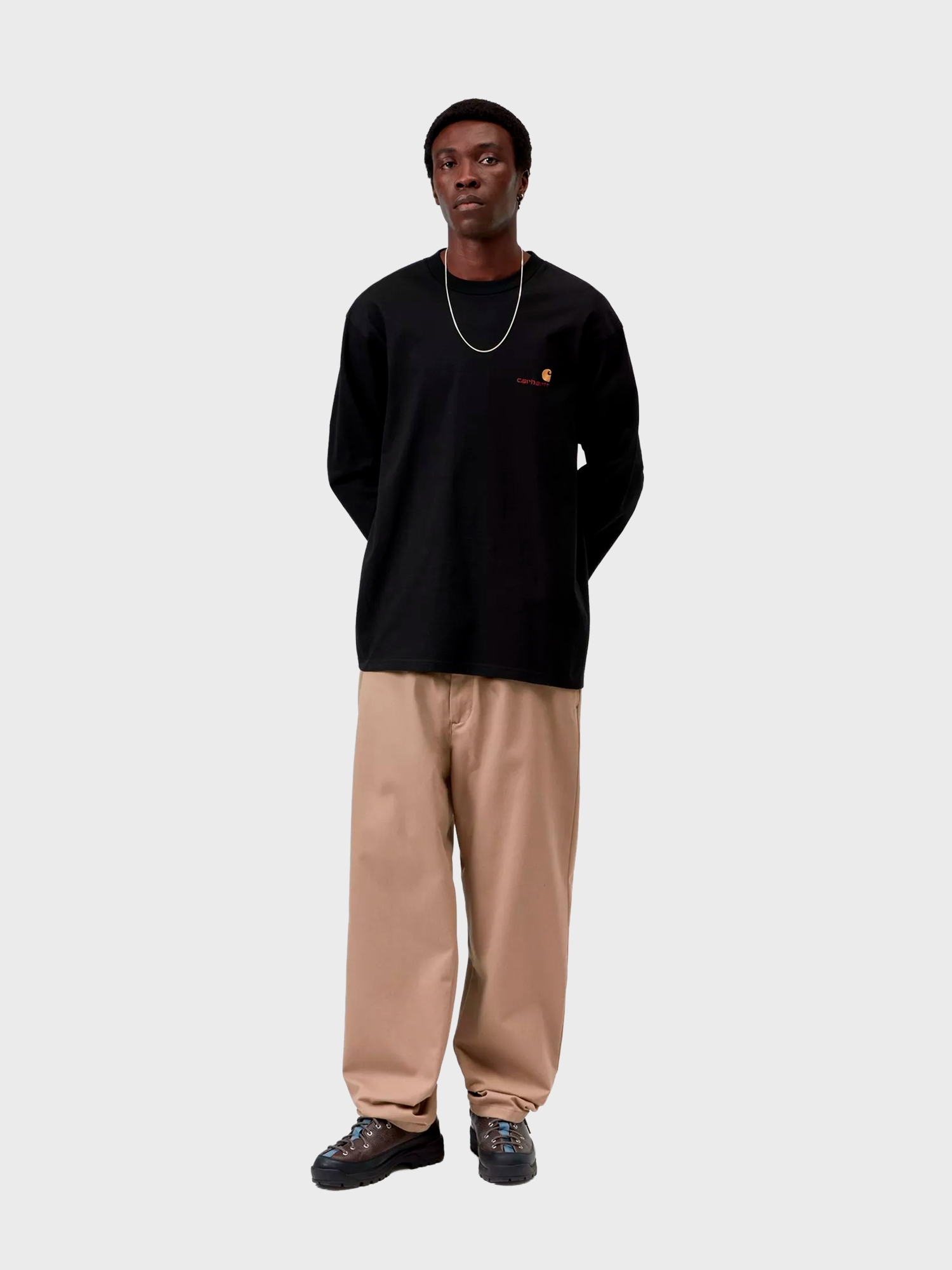 Лонгслив Carhartt WIP American Script Black