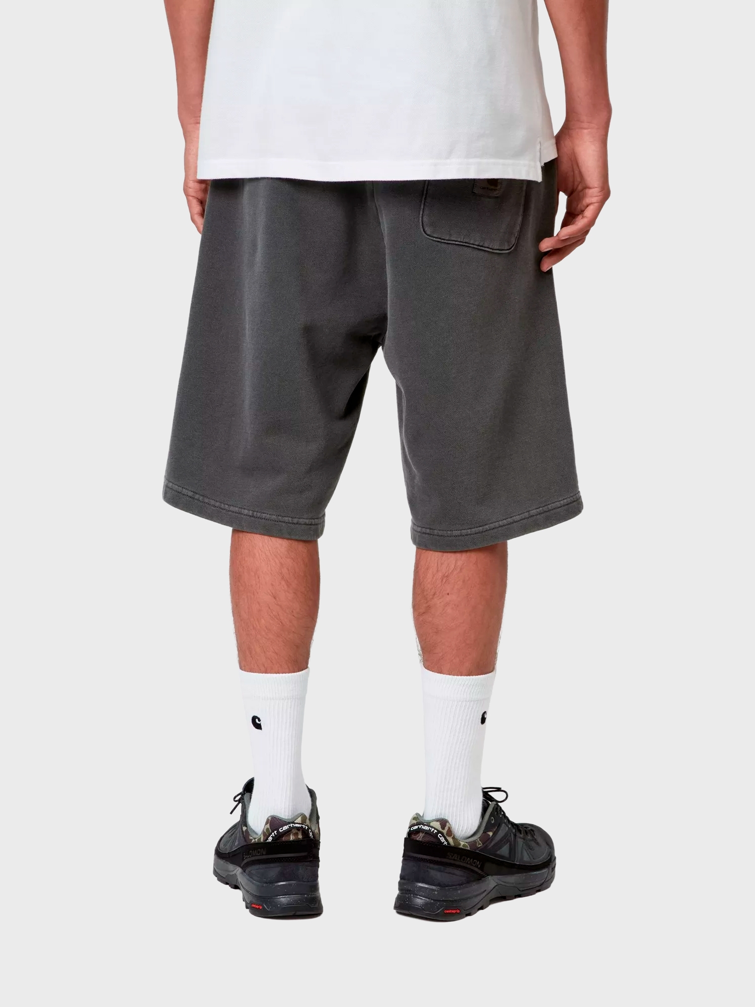 Шорты Carhartt WIP Nelson Black, Garment dyed