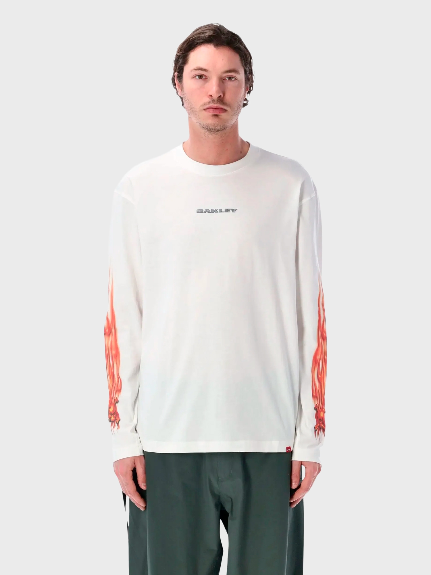 Лонгслив Oakley Heritage Flame White