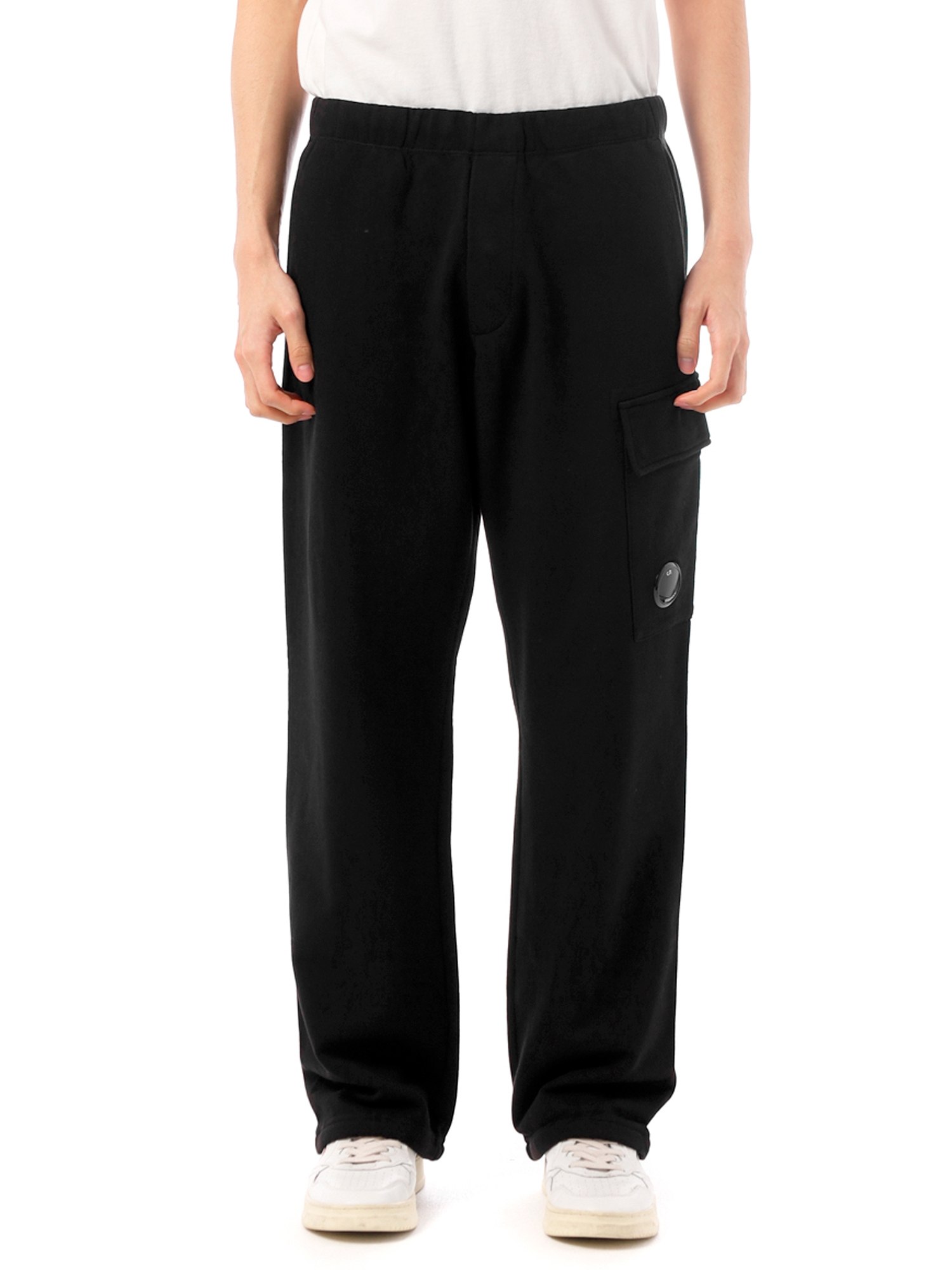 Брюки C.P. Company Diagonal Raised Fleece Cargo Black
