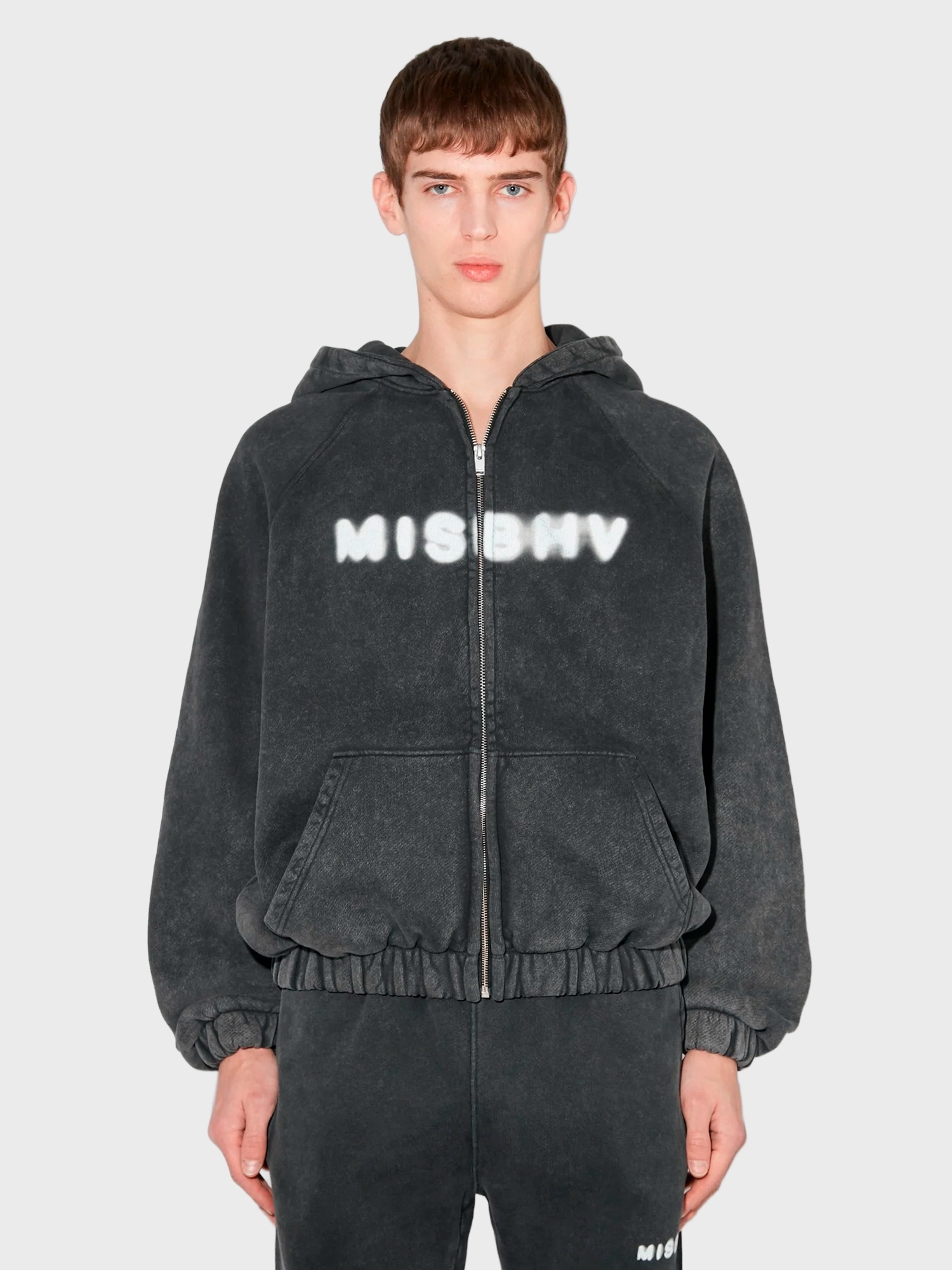 Худи на молнии MISBHV Community Zipped Hoodie Washed Black