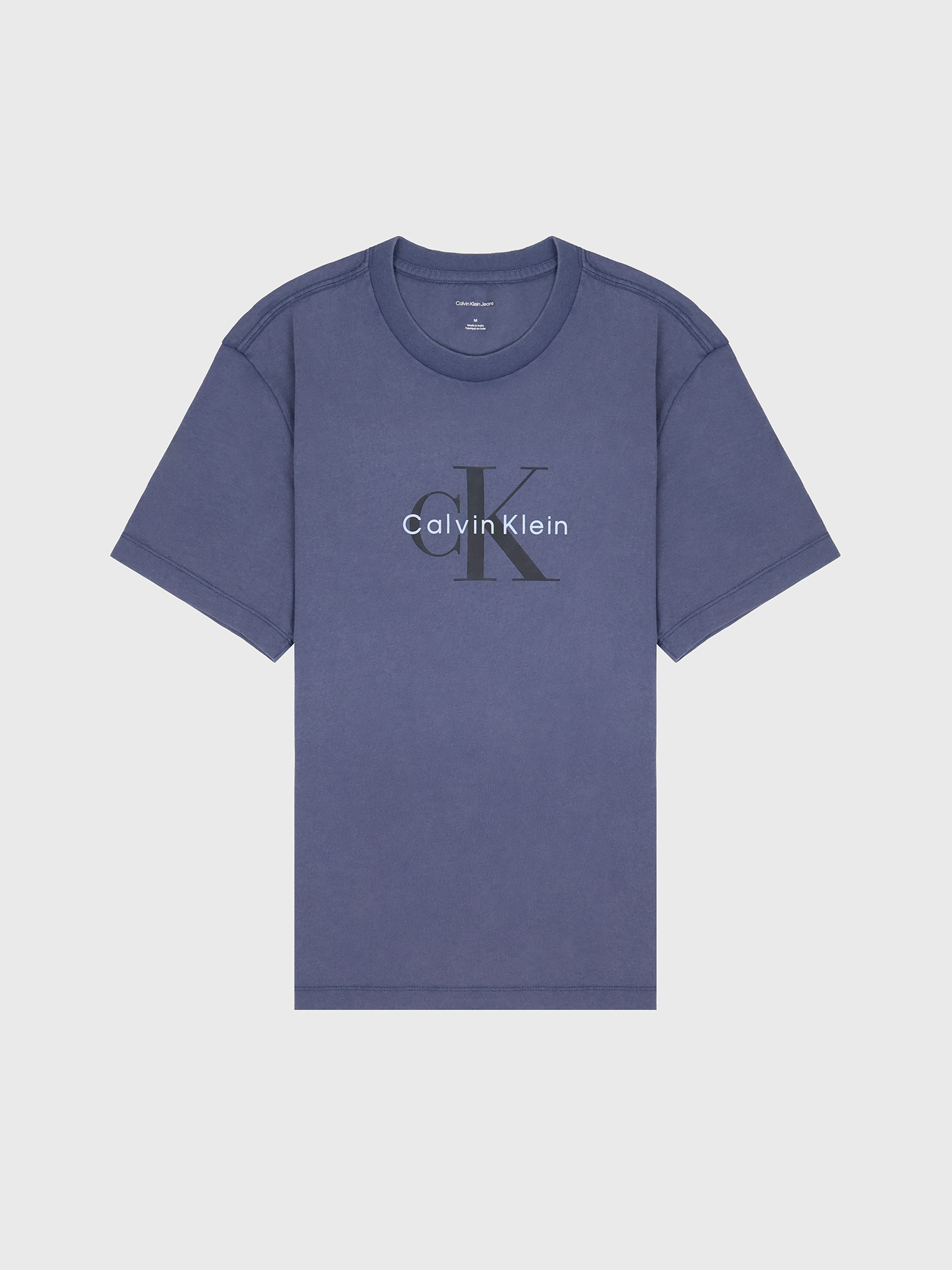 Футболка Calvin Klein Acid Wash Monologo Blue Nomad