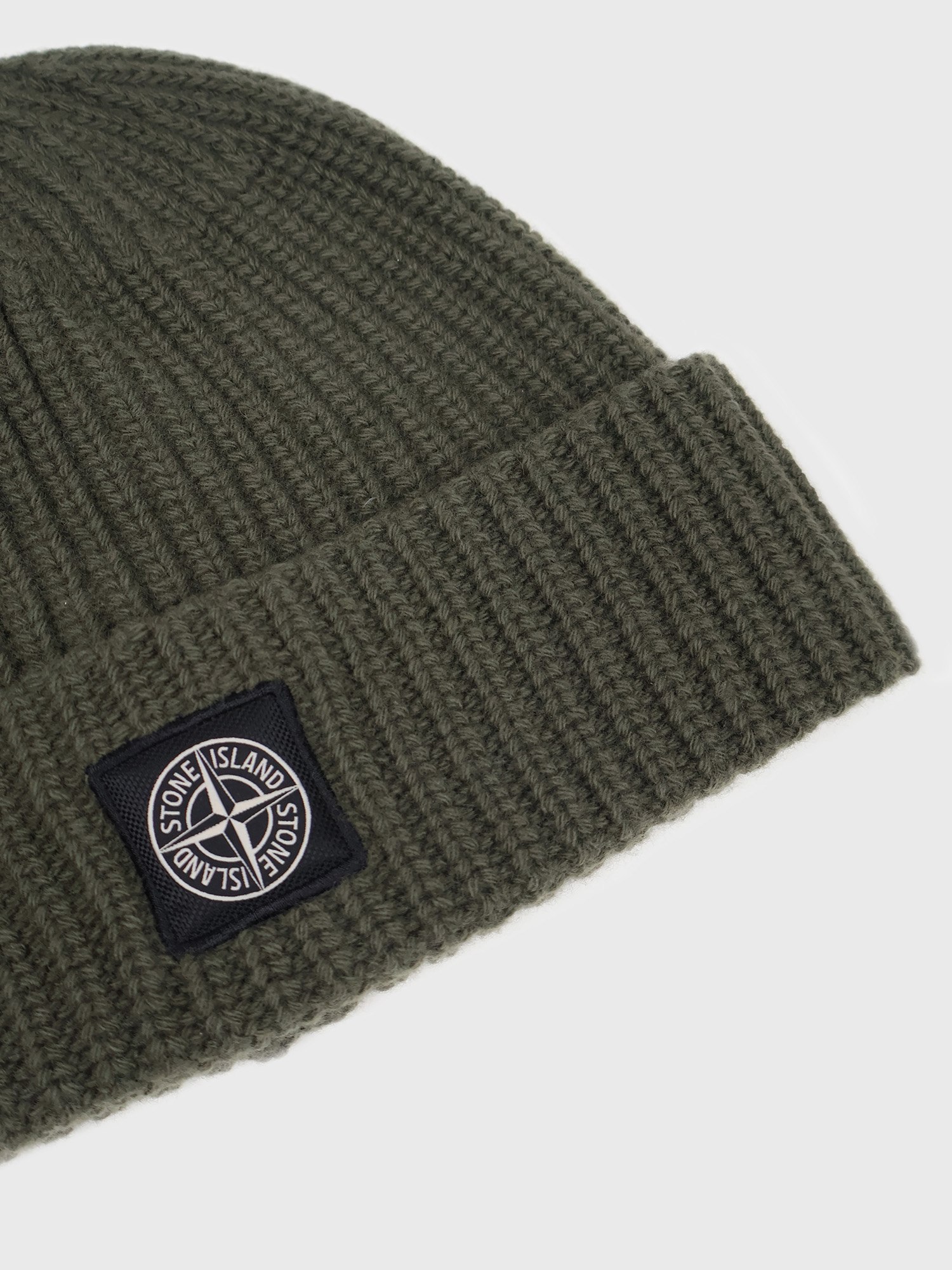 Шапка Stone Island RWS Beanie Logo Green