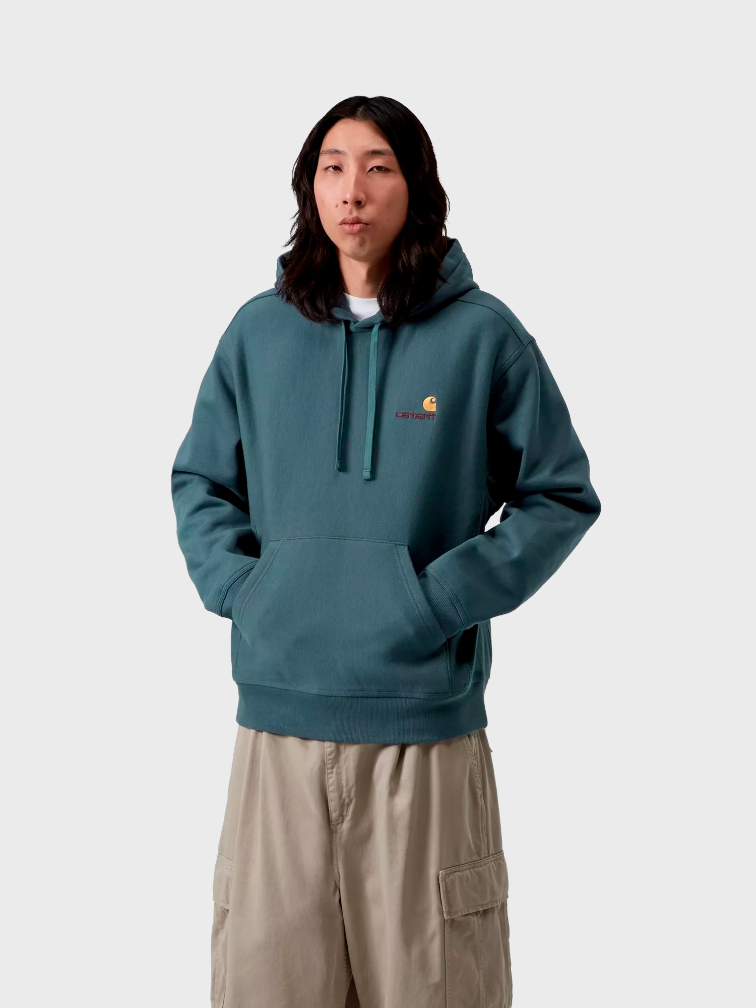 Худи Carhartt WIP American Script Office Blue