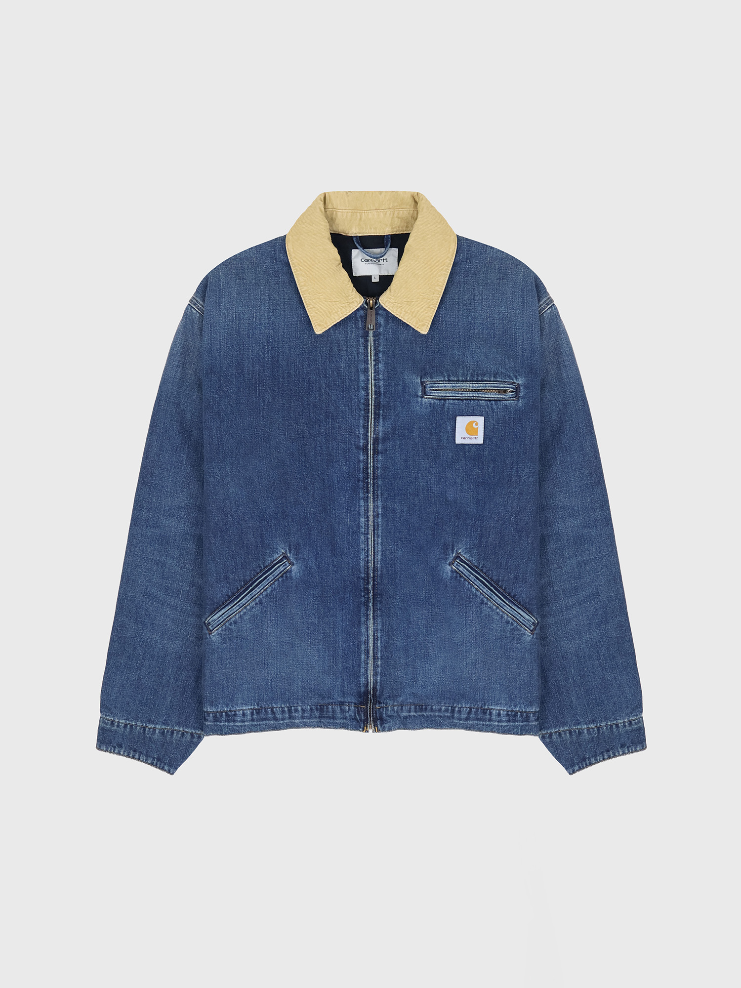 Куртка Carhartt WIP OG Detroit Jacket Blue / Dusty H Brown, Dark used wash