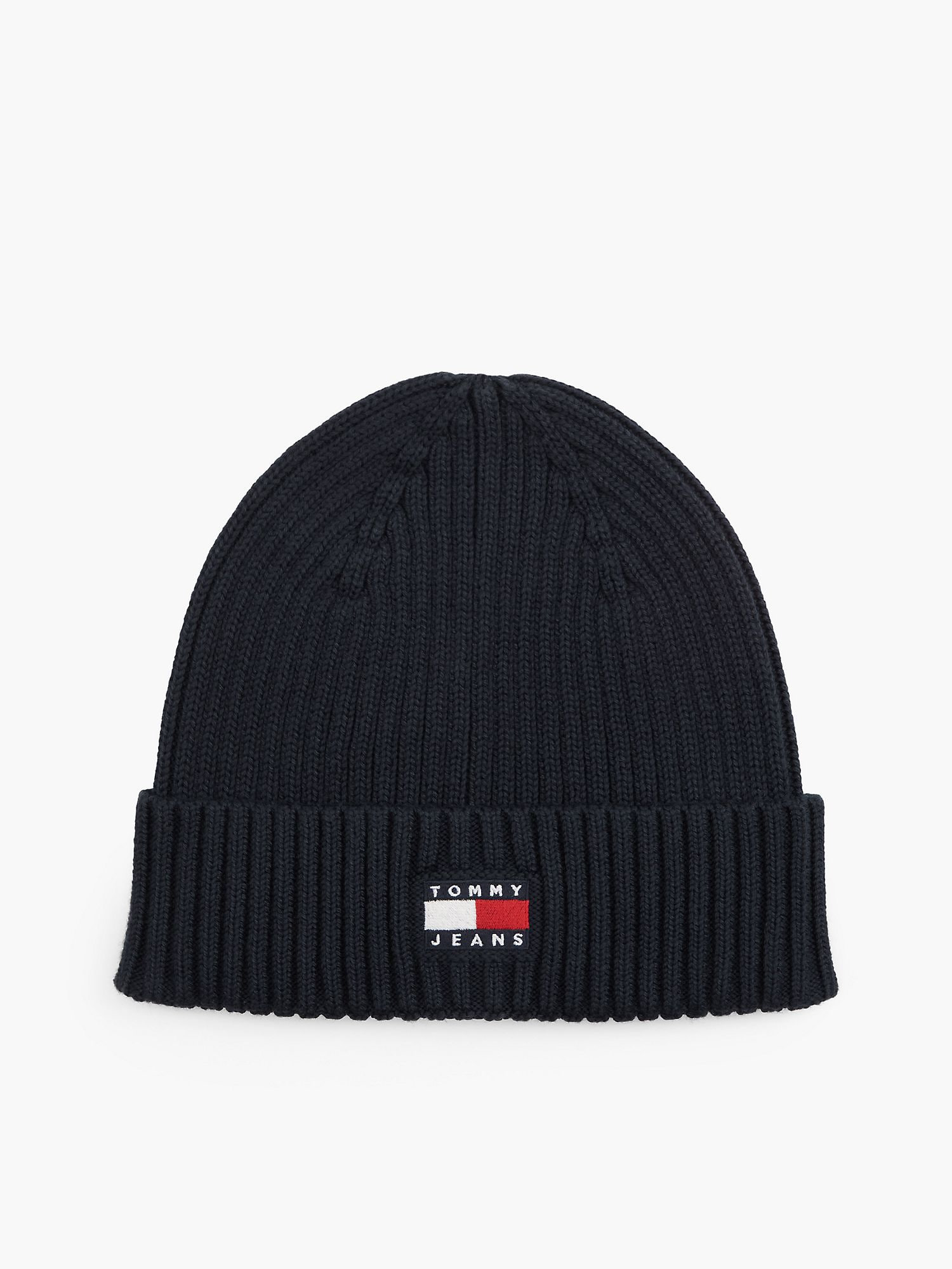 Шапка Tommy Jeans Badge Rib-Knit Beanie Dark Night Navy