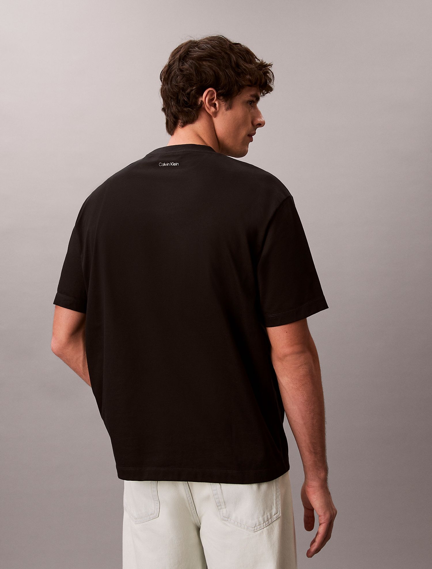 Футболка Calvin Klein Dual Logo Graphic Relaxed Black