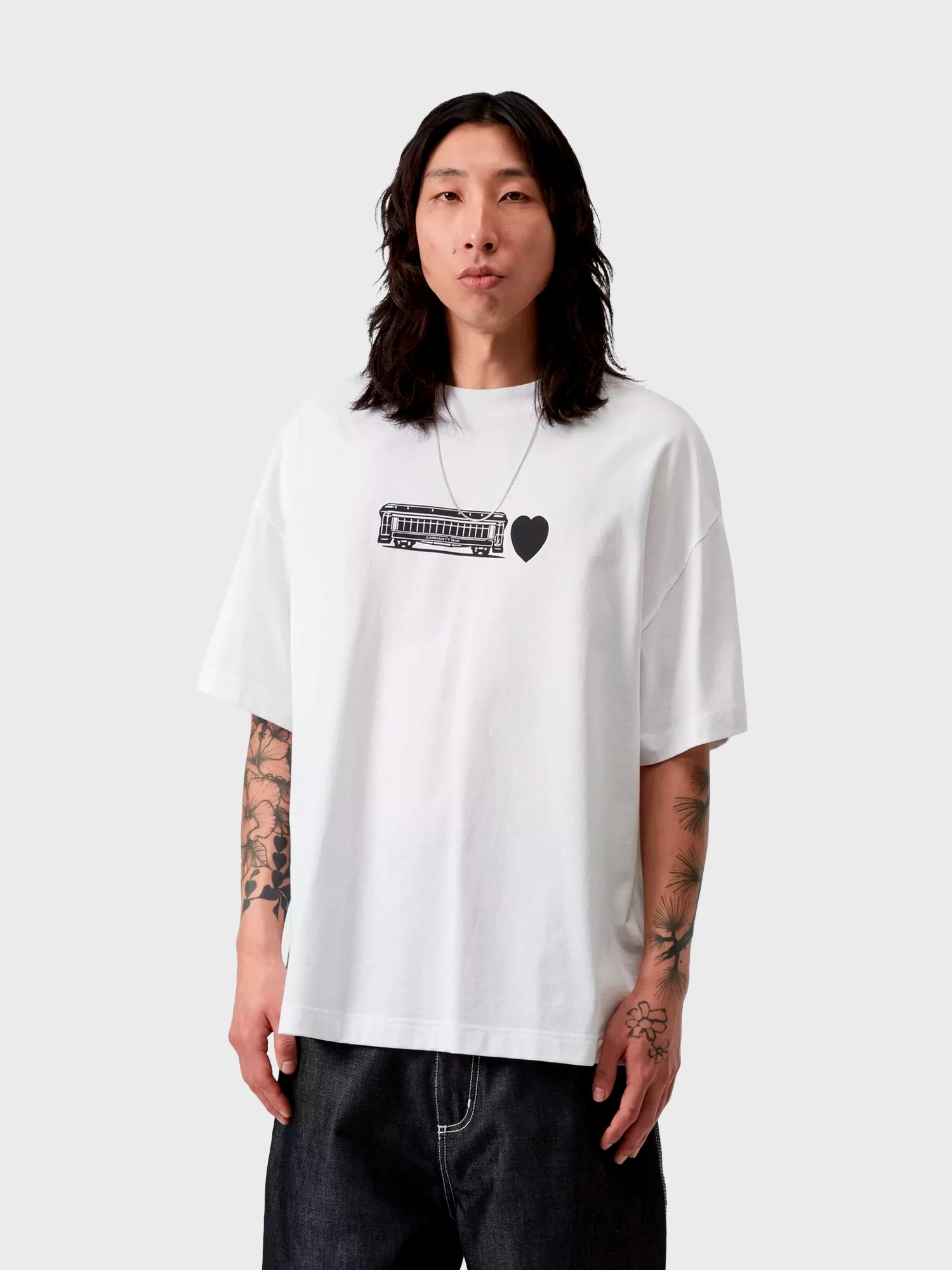 Футболка Carhartt WIP Deconstructed Label White