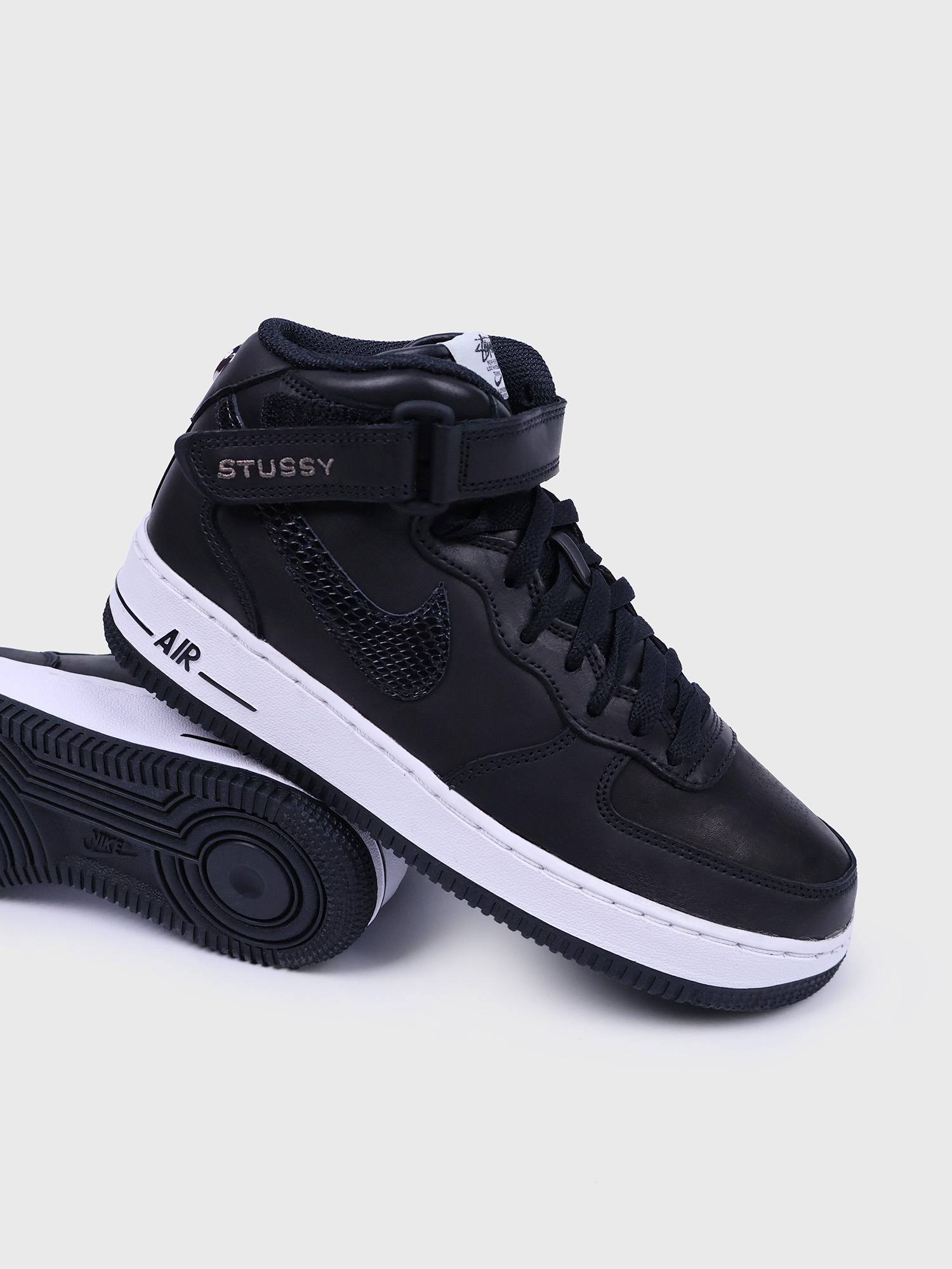 Кроссовки Nike x Stussy Air Force 1 Mid Black