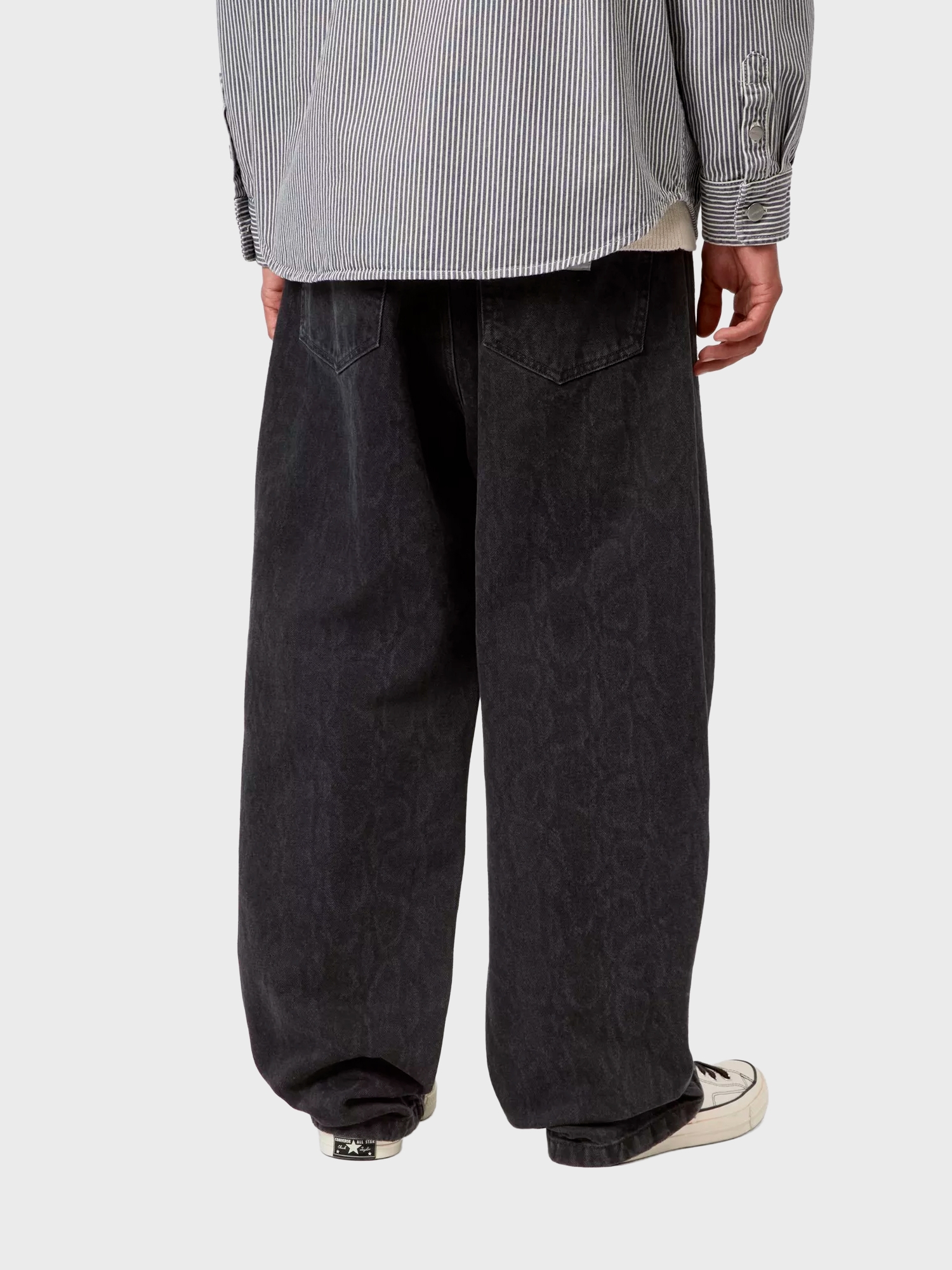 Джинсы Carhartt WIP Snake Landon Camo, Black, Heavy stone wash