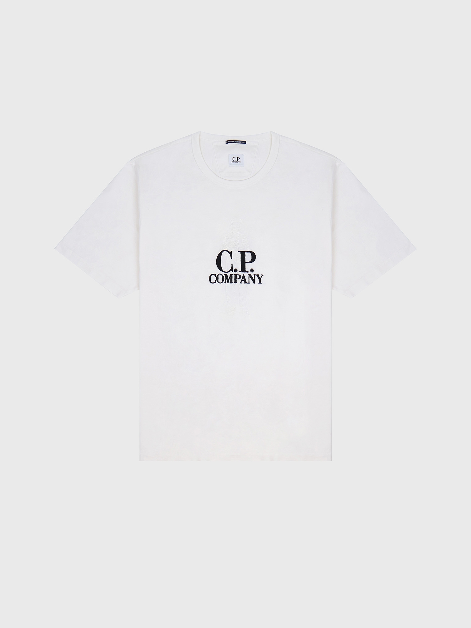 Футболка C.P. Company Mercerized 30/2 Twisted White