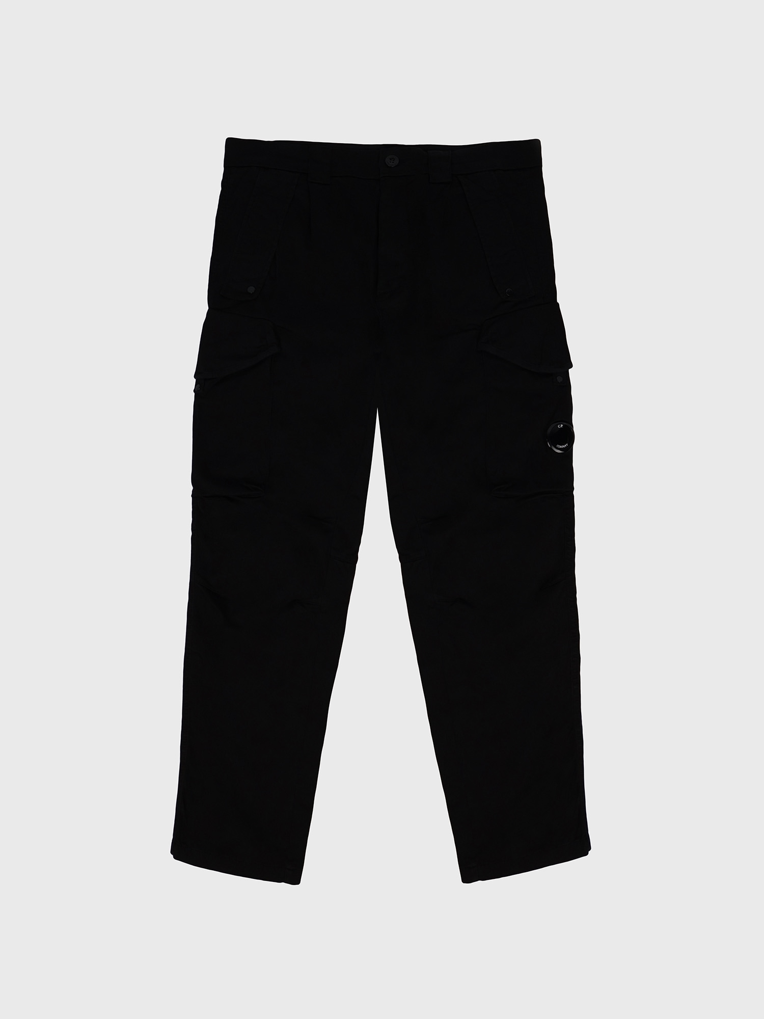 Брюки C.P. Company Black Stretch Sateen Loose Fit Cargo Pants Black