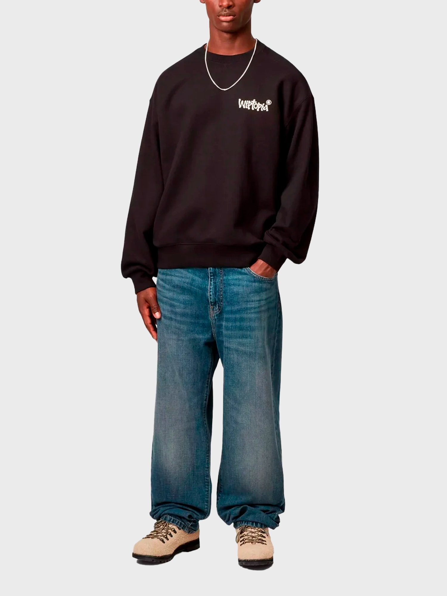Джинсы Carhartt WIP Aaron Blue, Dark used wash