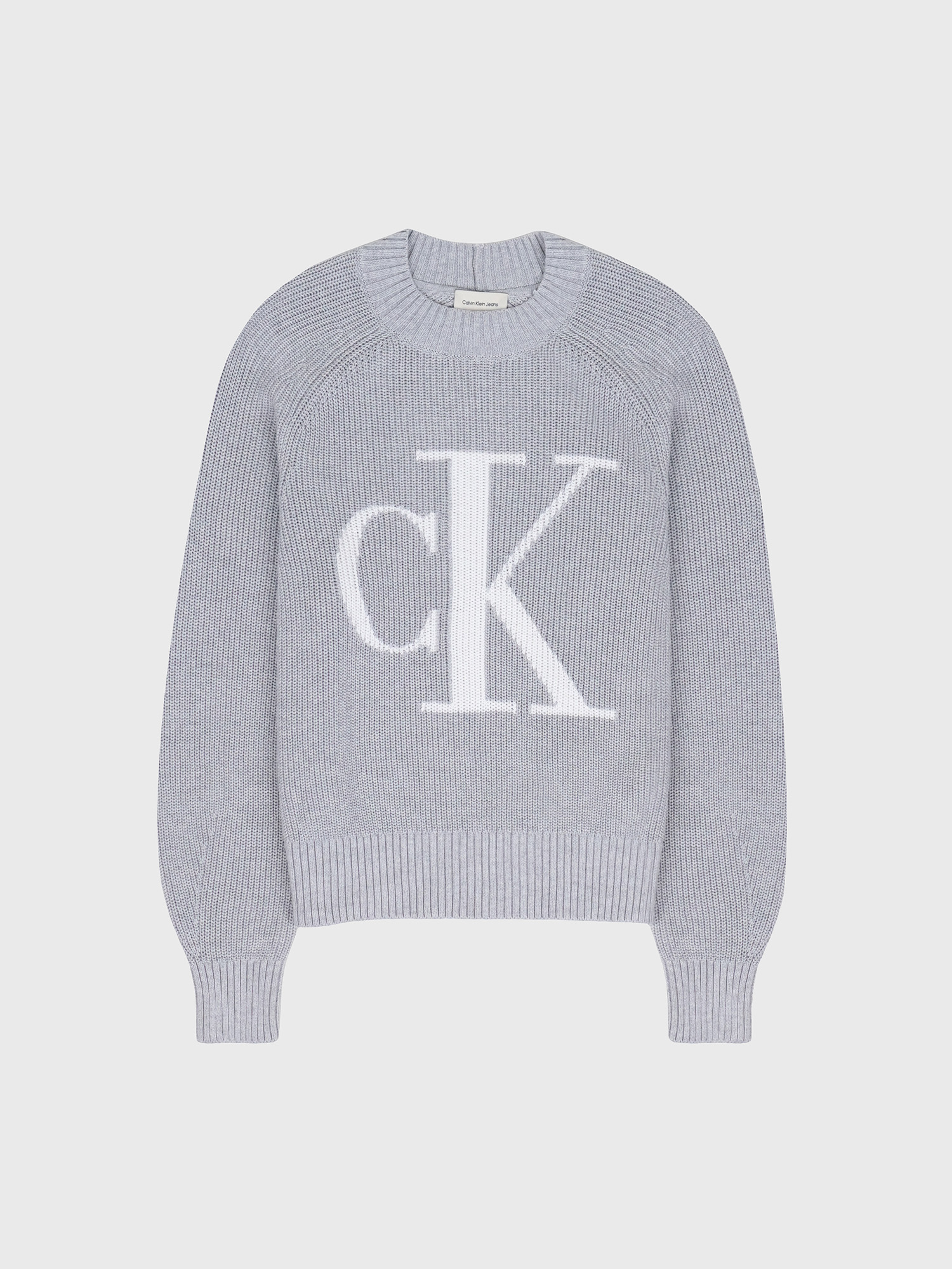 Свитер Calvin Klein Smooth Cotton Monogram Rib Classic Sweater