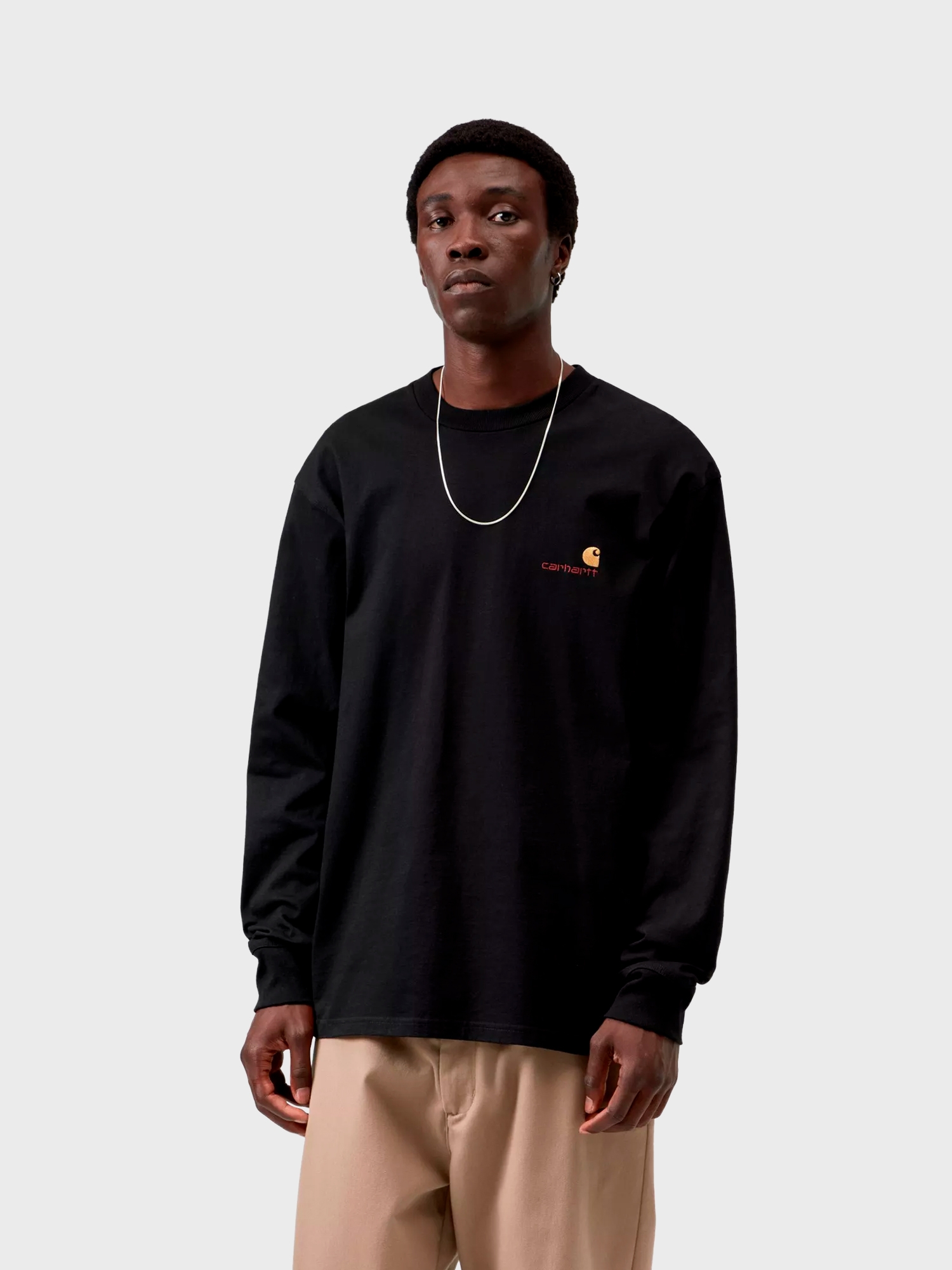 Лонгслив Carhartt WIP American Script Black