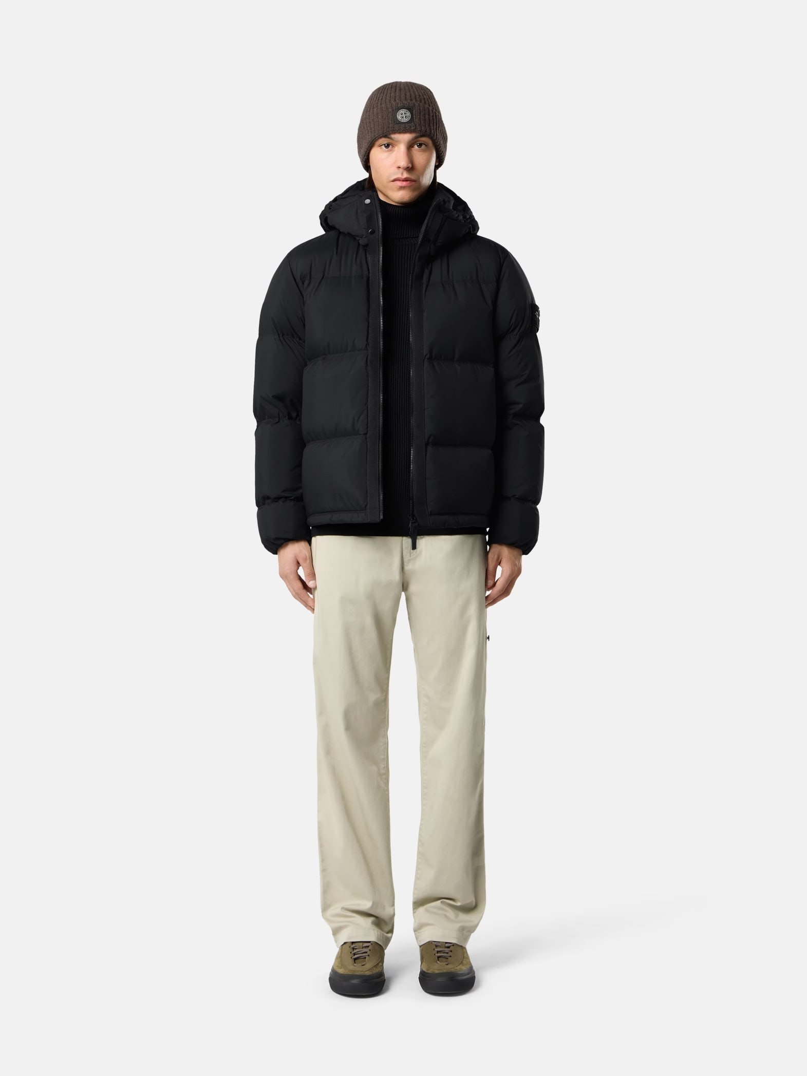 Пуховик Stone Island 4100013 Matt Ripstop Cordura Advanced Fabrics Black