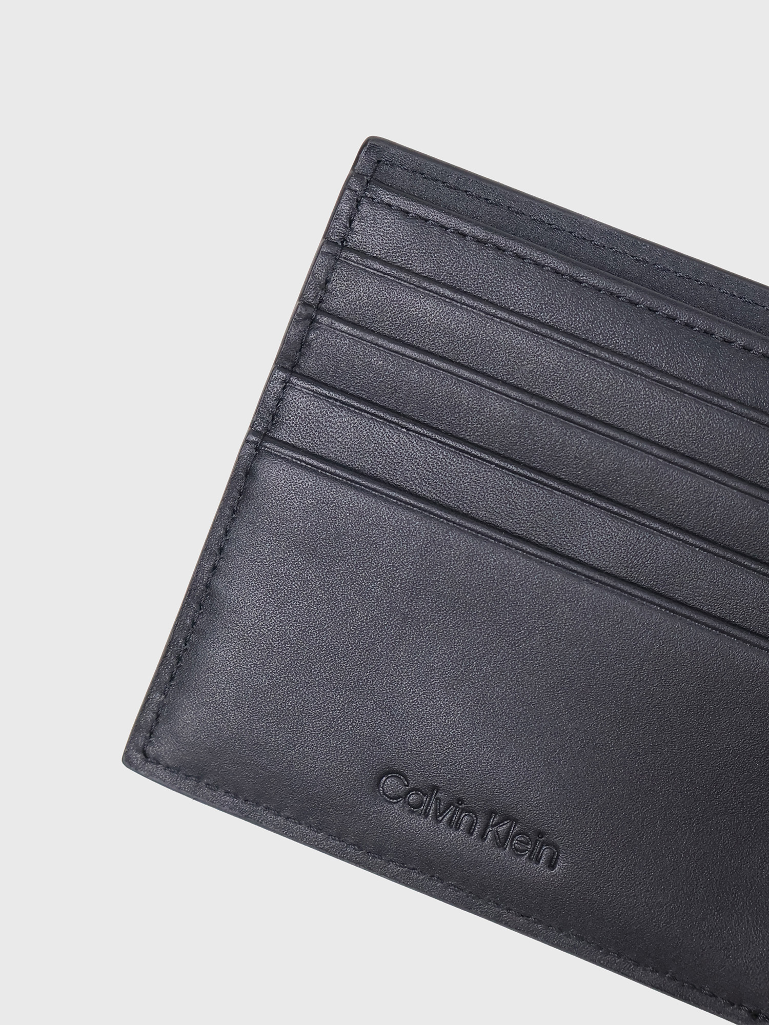 Кошелек Calvin Klein Embossed Allover Monogram Bifold Wallet with Coin Pouch Black