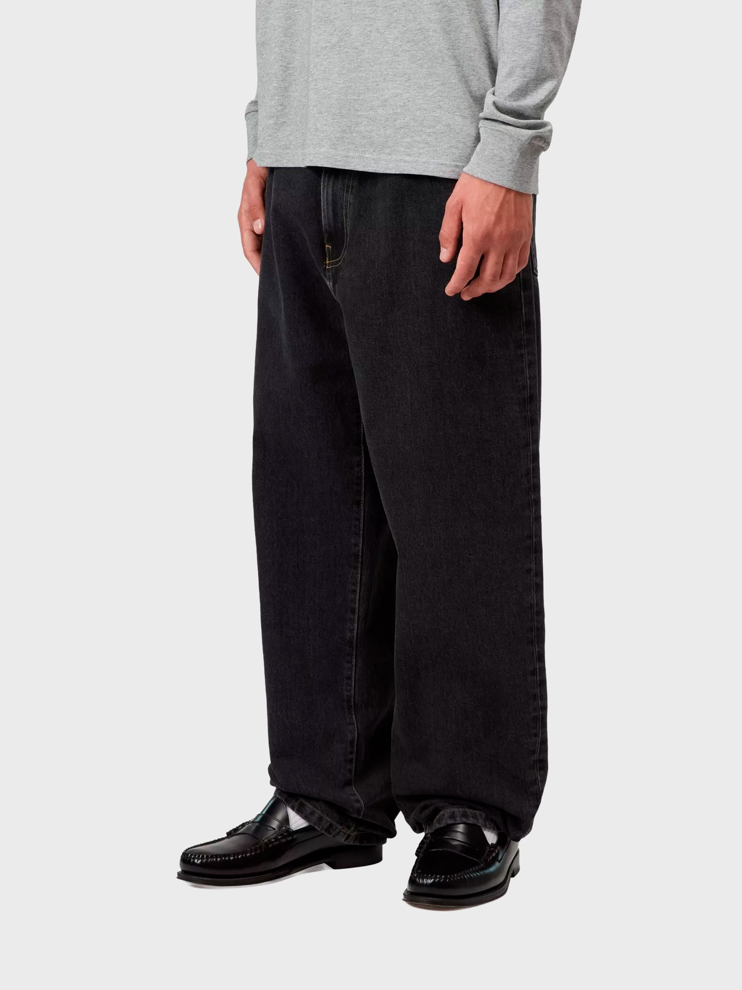 Джинсы Carhartt WIP Aaron Black, Stone washed