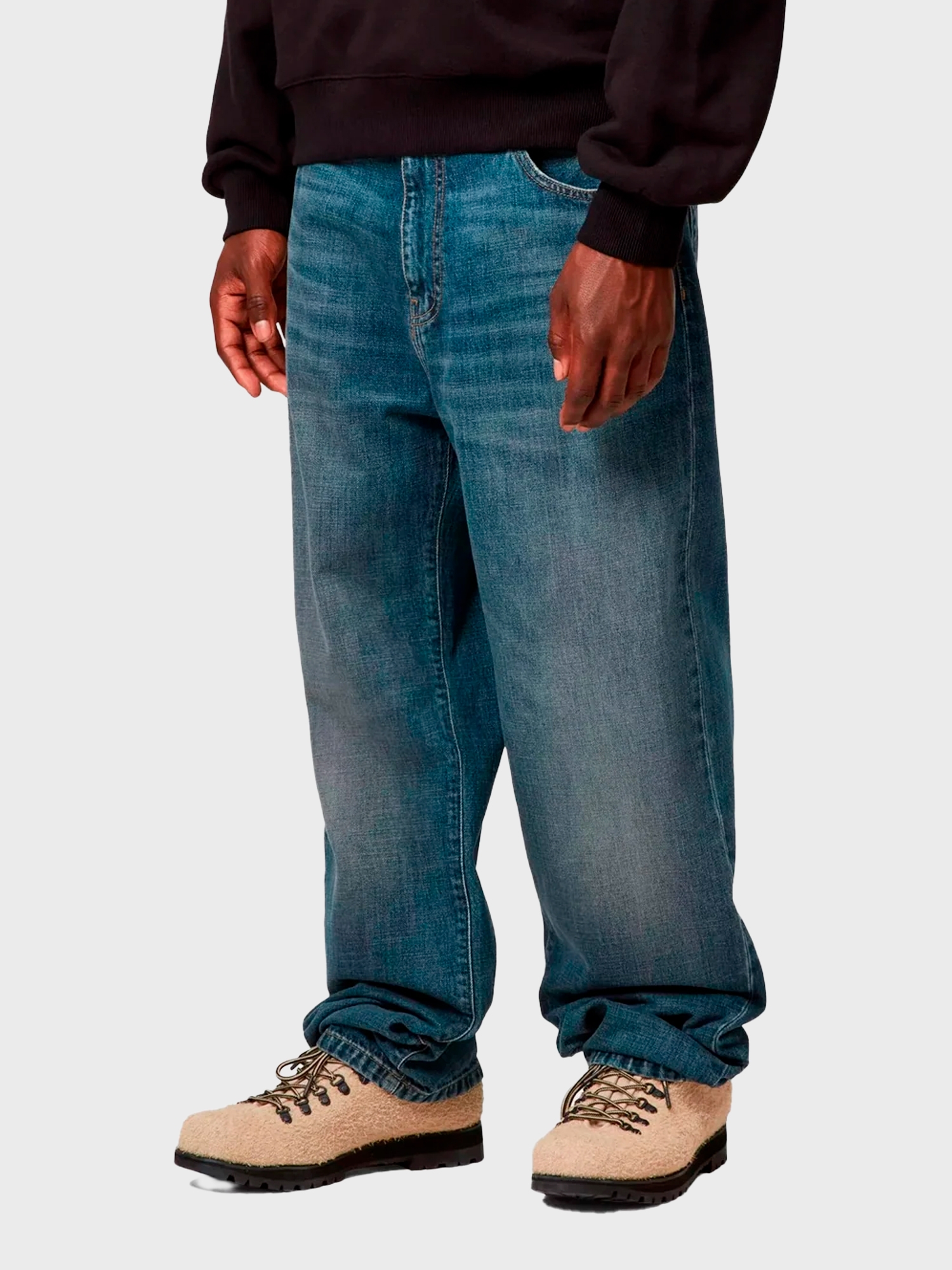 Джинсы Carhartt WIP Aaron Blue, Dark used wash