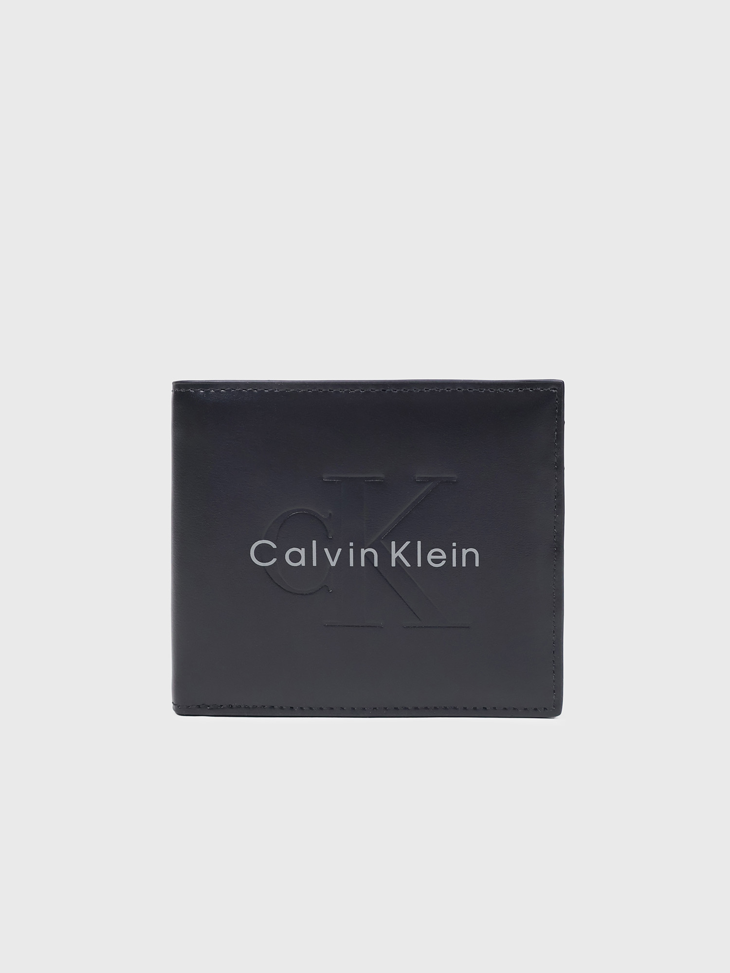 Кошелек Calvin Klein Embossed Monologo Bifold Black