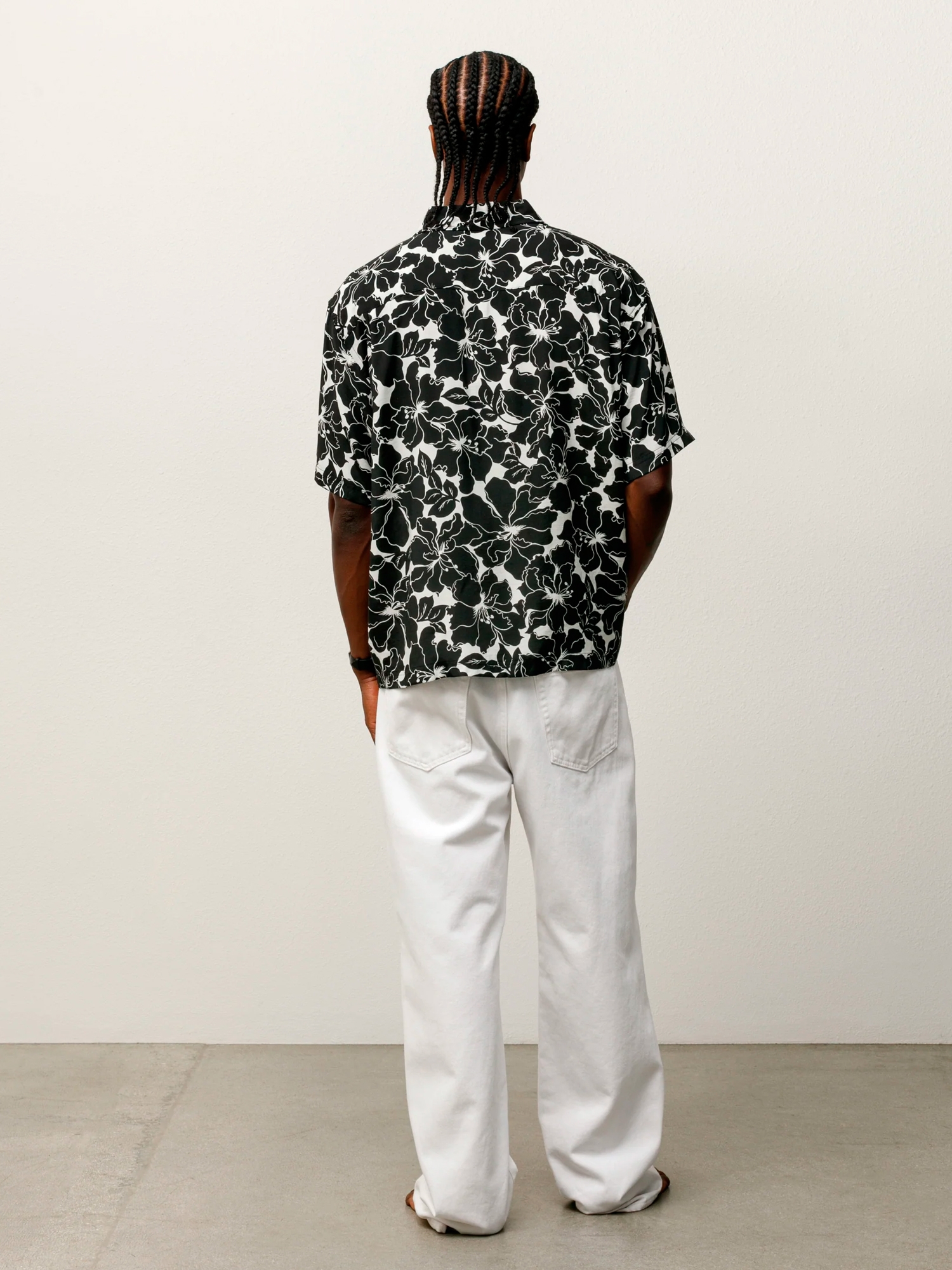 Рубашка Stussy Floral Hawaiian Black