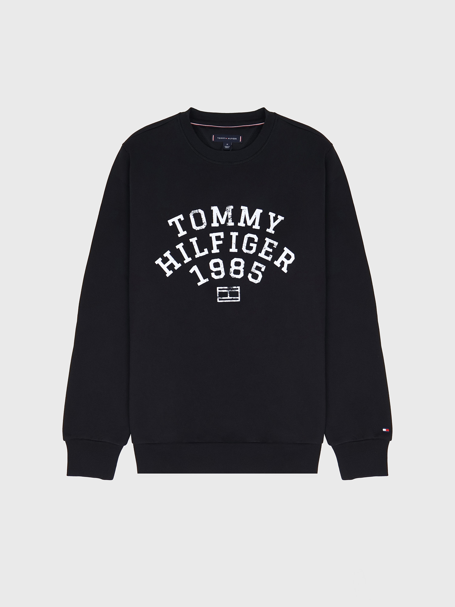 Свитшот Tommy Hilfiger Arch Logo Flex Fleece Black