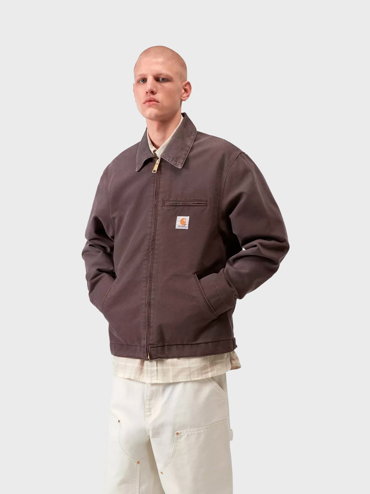 Куртка Carhartt WIP Detroit Shale / Shale, Stone canvas
