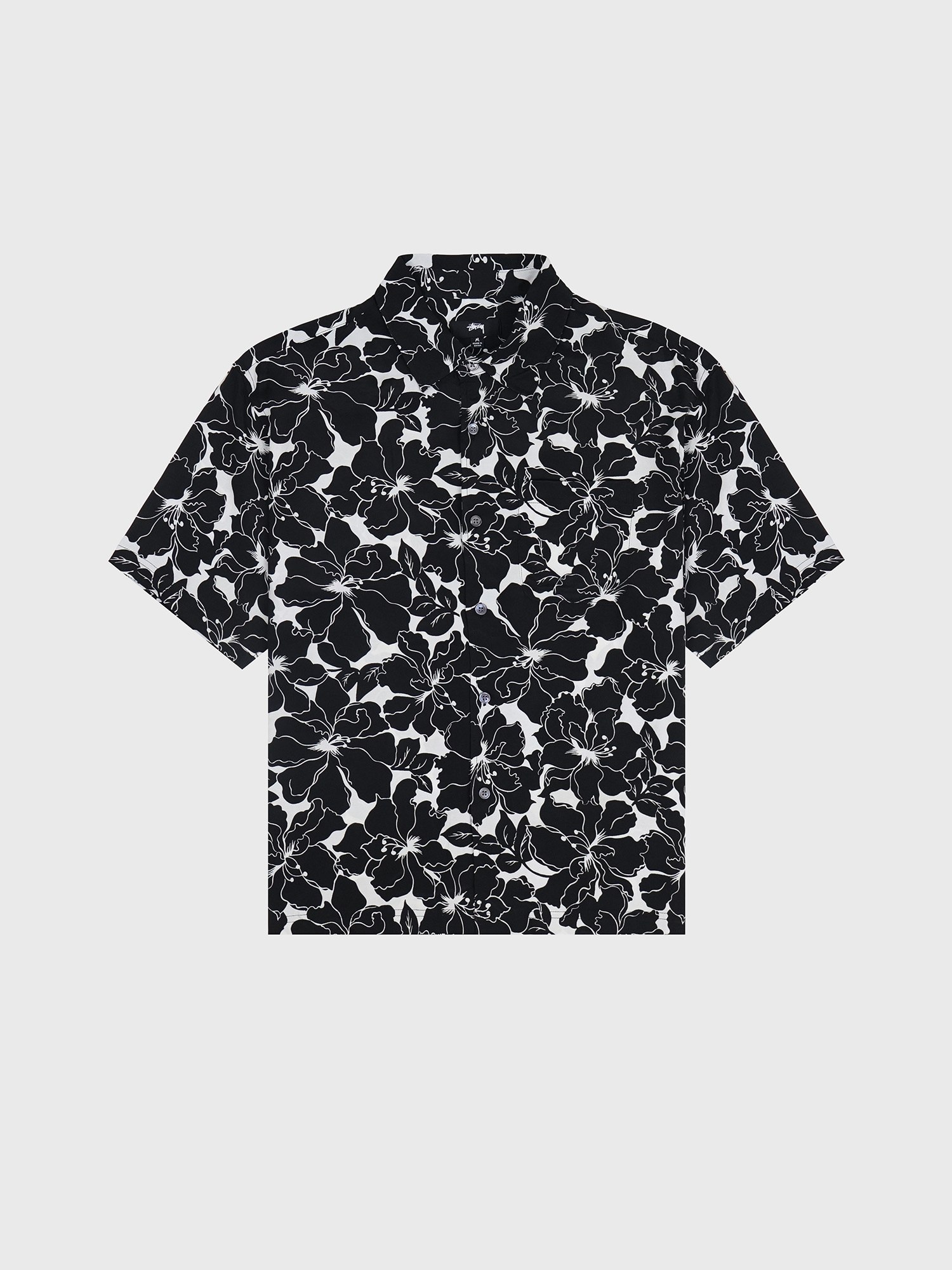 Рубашка Stussy Floral Hawaiian Black