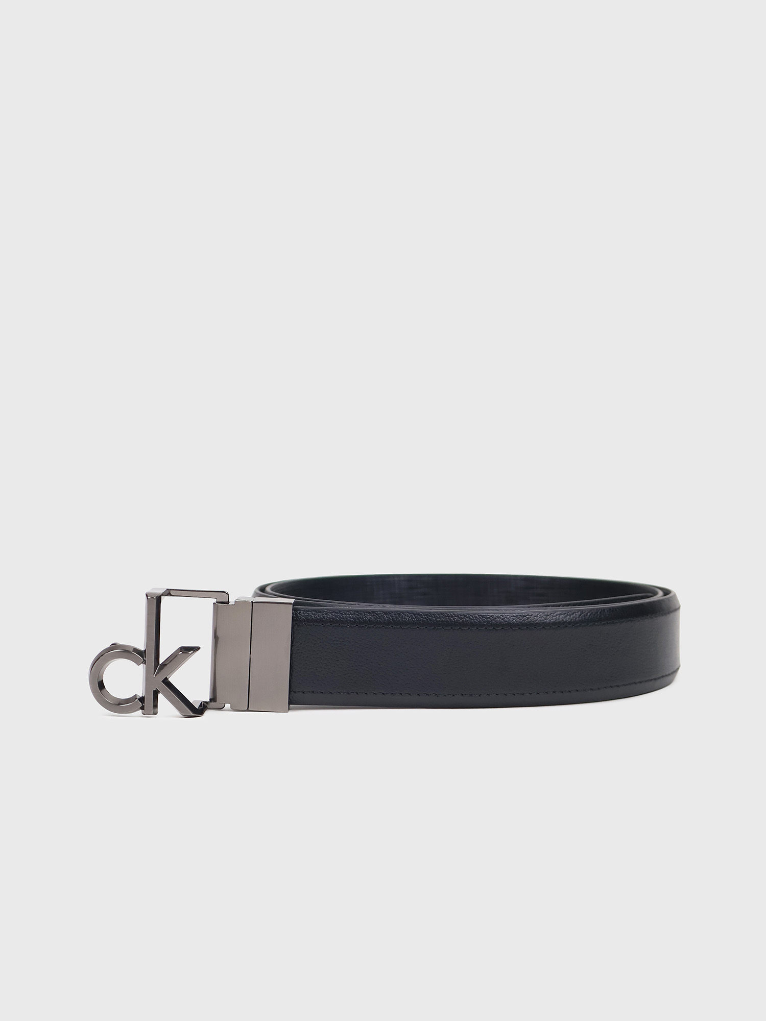 Ремень Calvin Klein Monogram Logo Plaque Reversible Belt Black