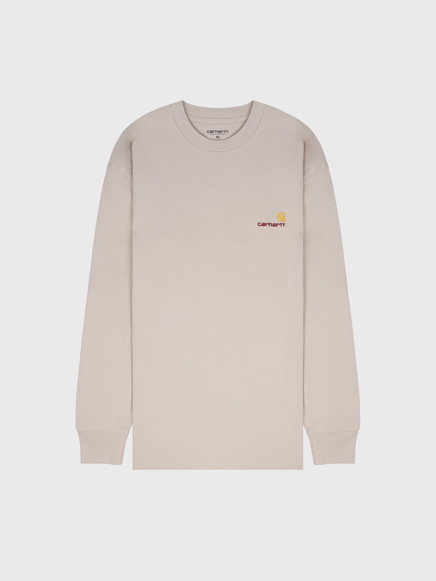 Лонгслив Carhartt WIP American Script Dusty Brown