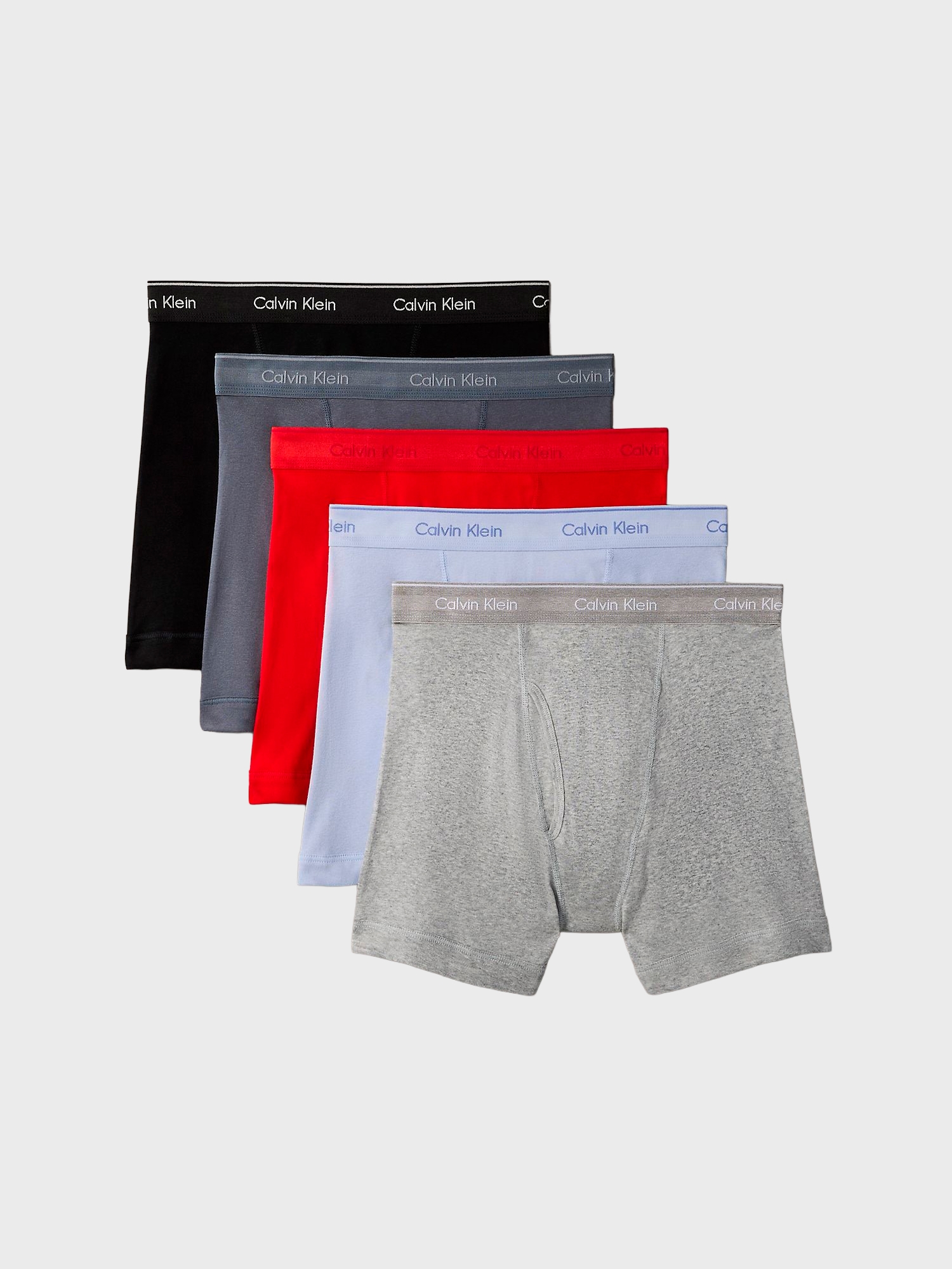 Мужские трусы Calvin Klein боксеры-брифы Cotton Classic 5-Pack Multi Grey