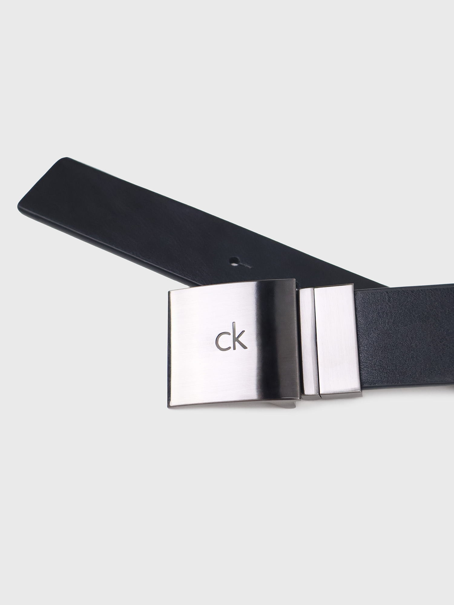 Ремень Calvin Klein Reversible Square Logo Plaque Belt Black/After Dark