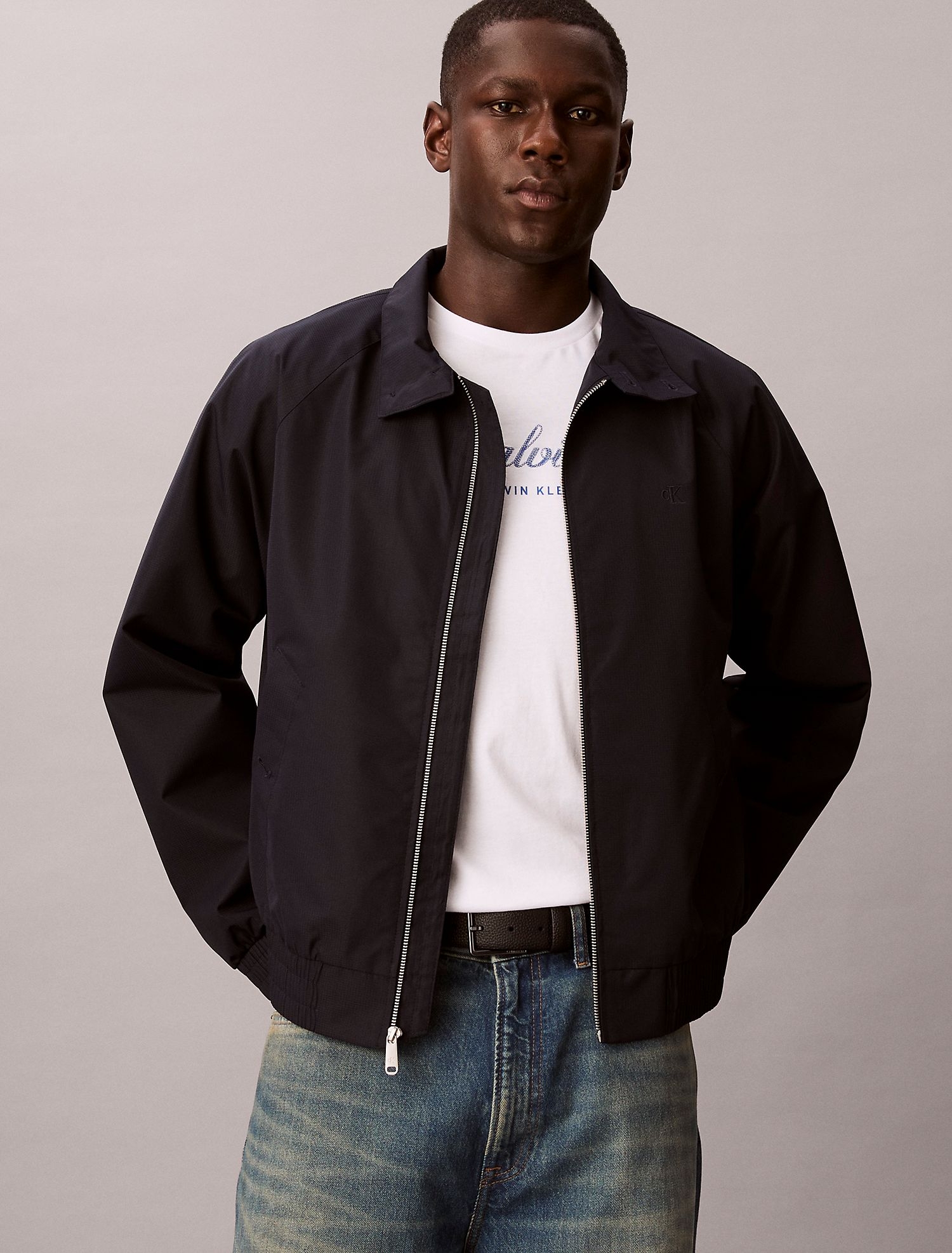 Куртка Calvin Klein Classic Harrington Jacket Dark Sapphire