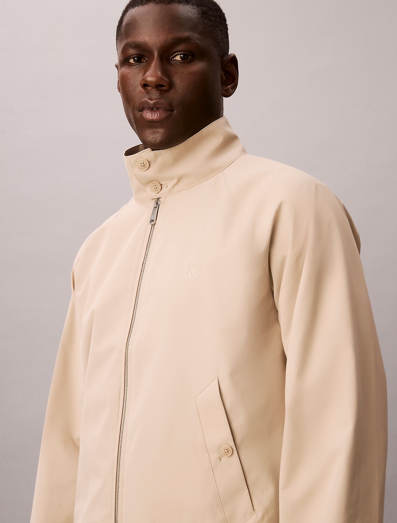 Куртка Calvin Klein Classic Harrington Jacket Plaza Taupe