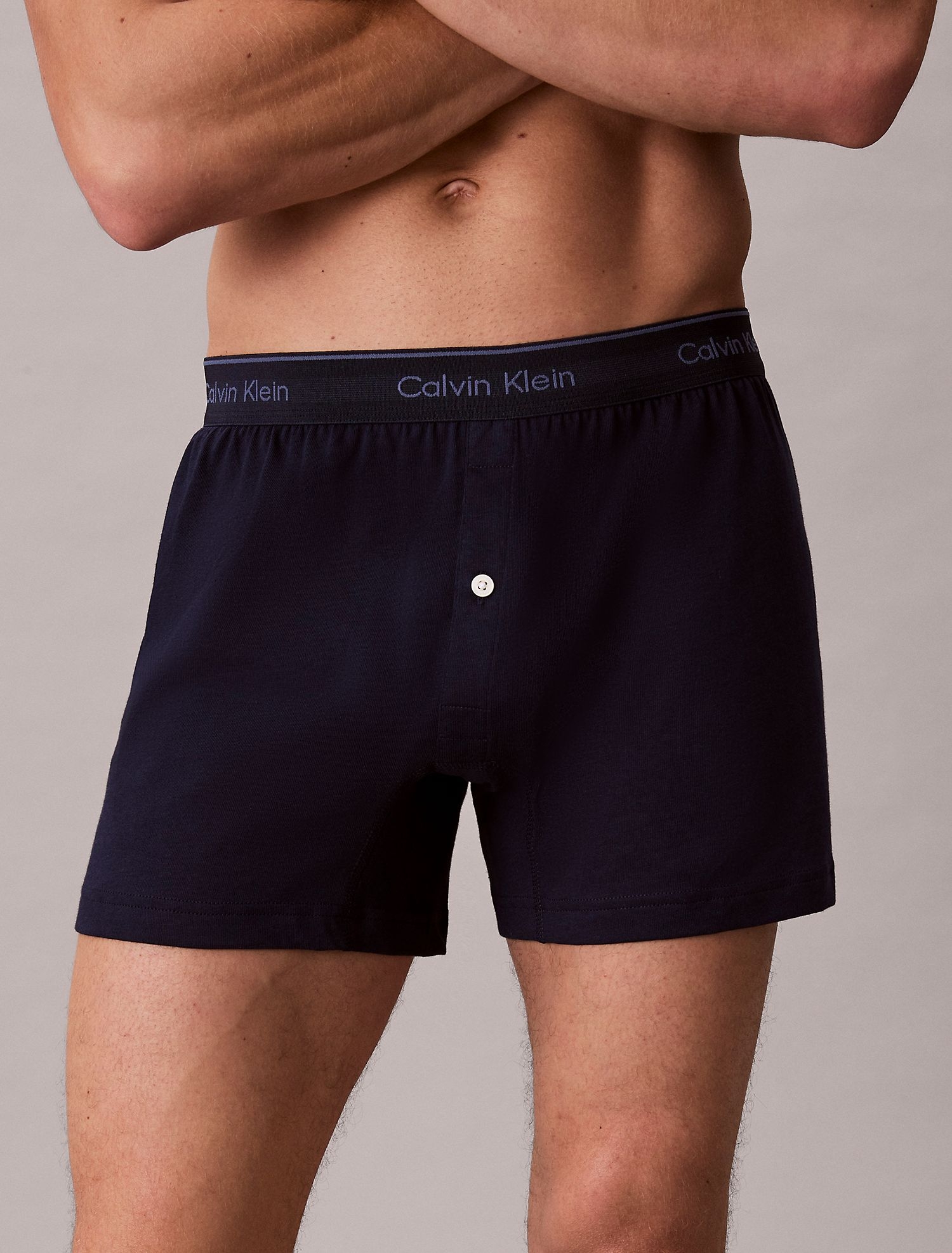 Мужские трусы-боксеры Calvin Klein Cotton Classics Knit Breezy Blue Multi