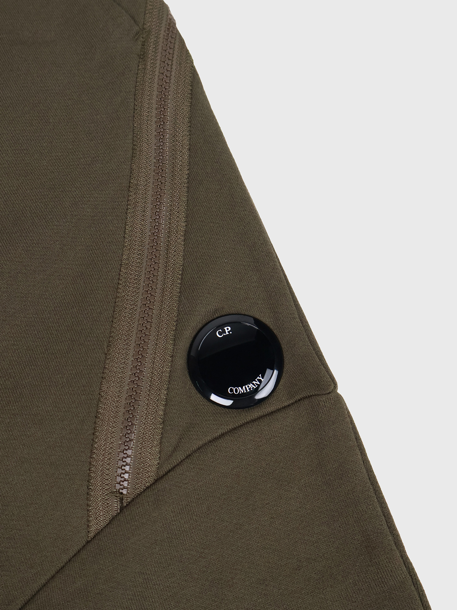 Брюки C.P. Company Diagonal Raised Fleece Zipped Ivy Green