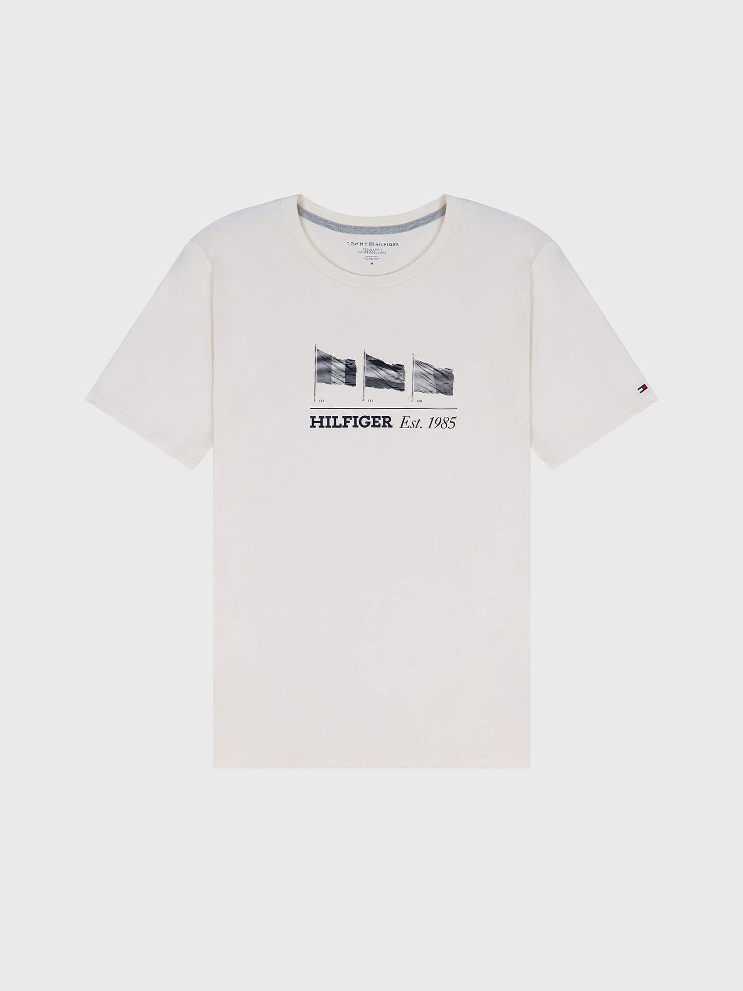 Футболка Tommy Hilfiger Multi-Flag Logo Ivory Petal