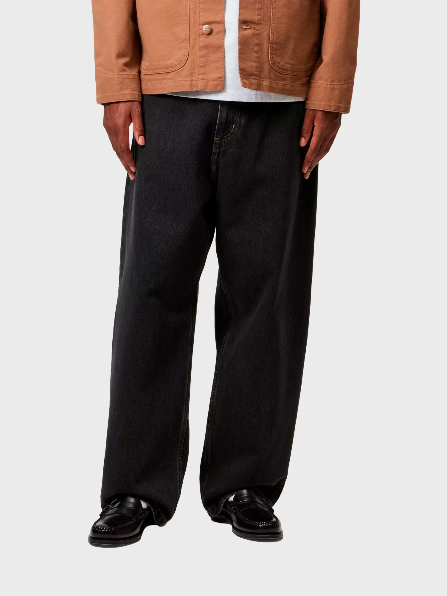 Джинсы Carhartt WIP Brandon Black, Stone washed