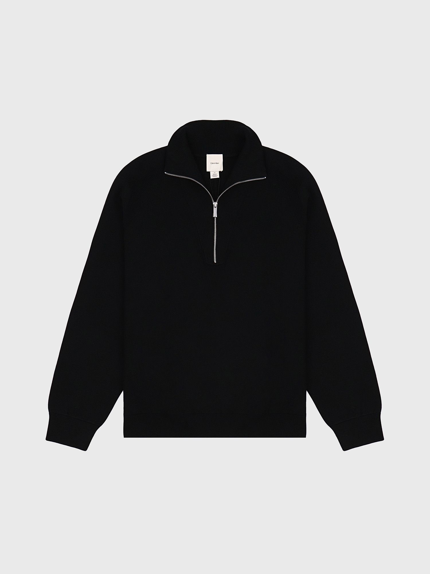 Свитер Calvin Klein Tech Knit Quarter Zip Black