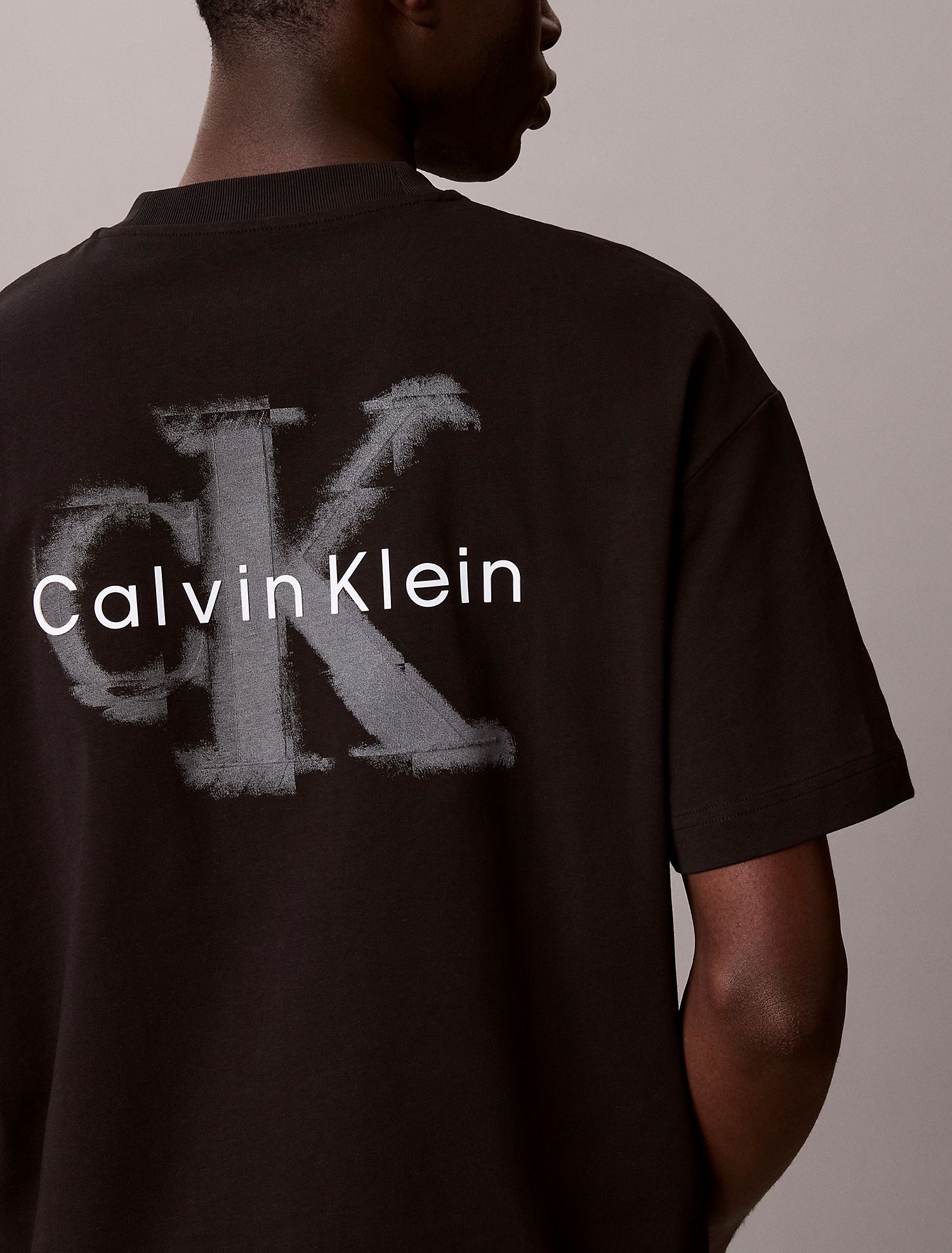 Футболка Calvin Klein Distressed Monologo Graphic Relaxed Black