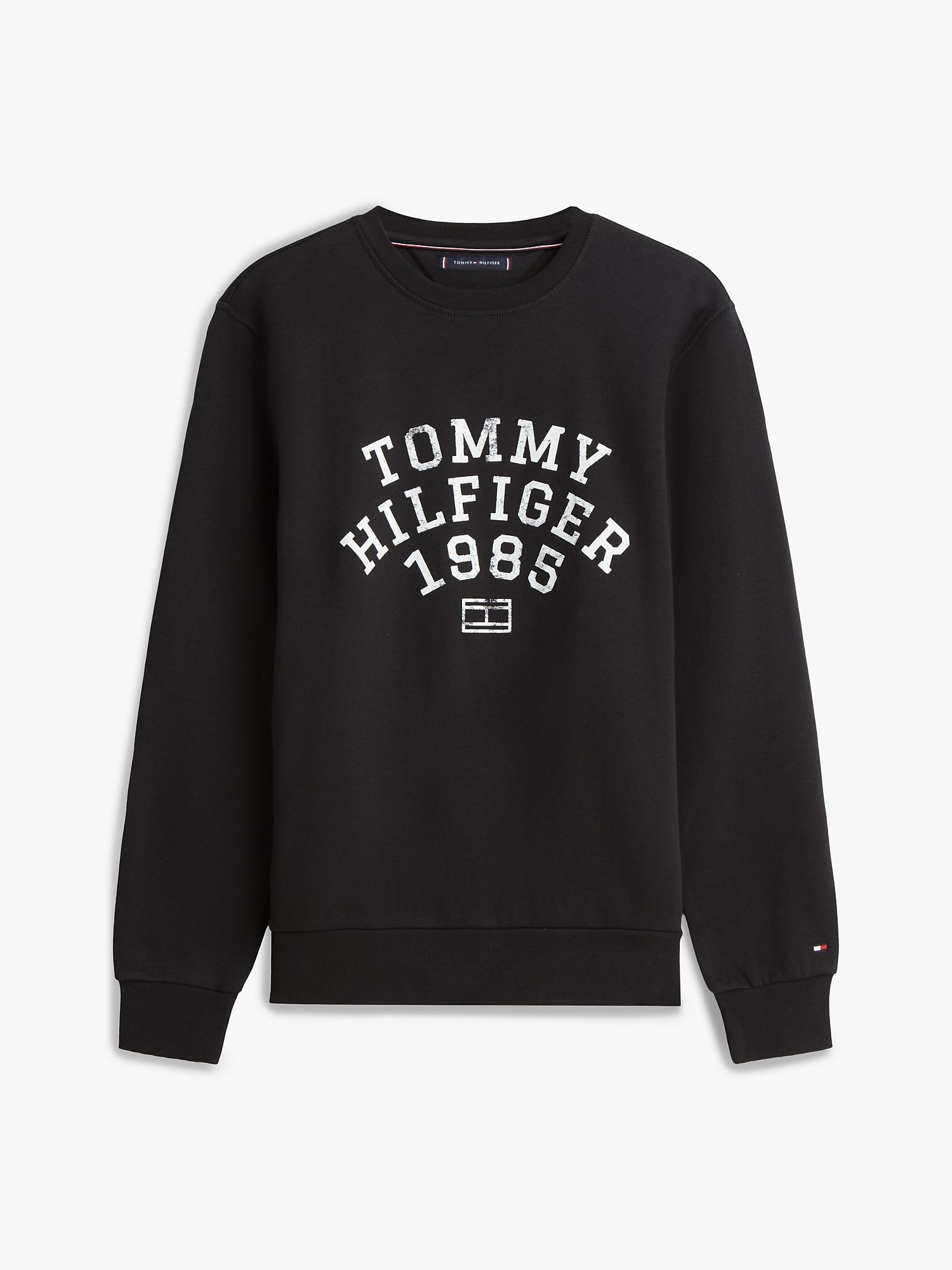 Свитшот Tommy Hilfiger Arch Logo Flex Fleece Black
