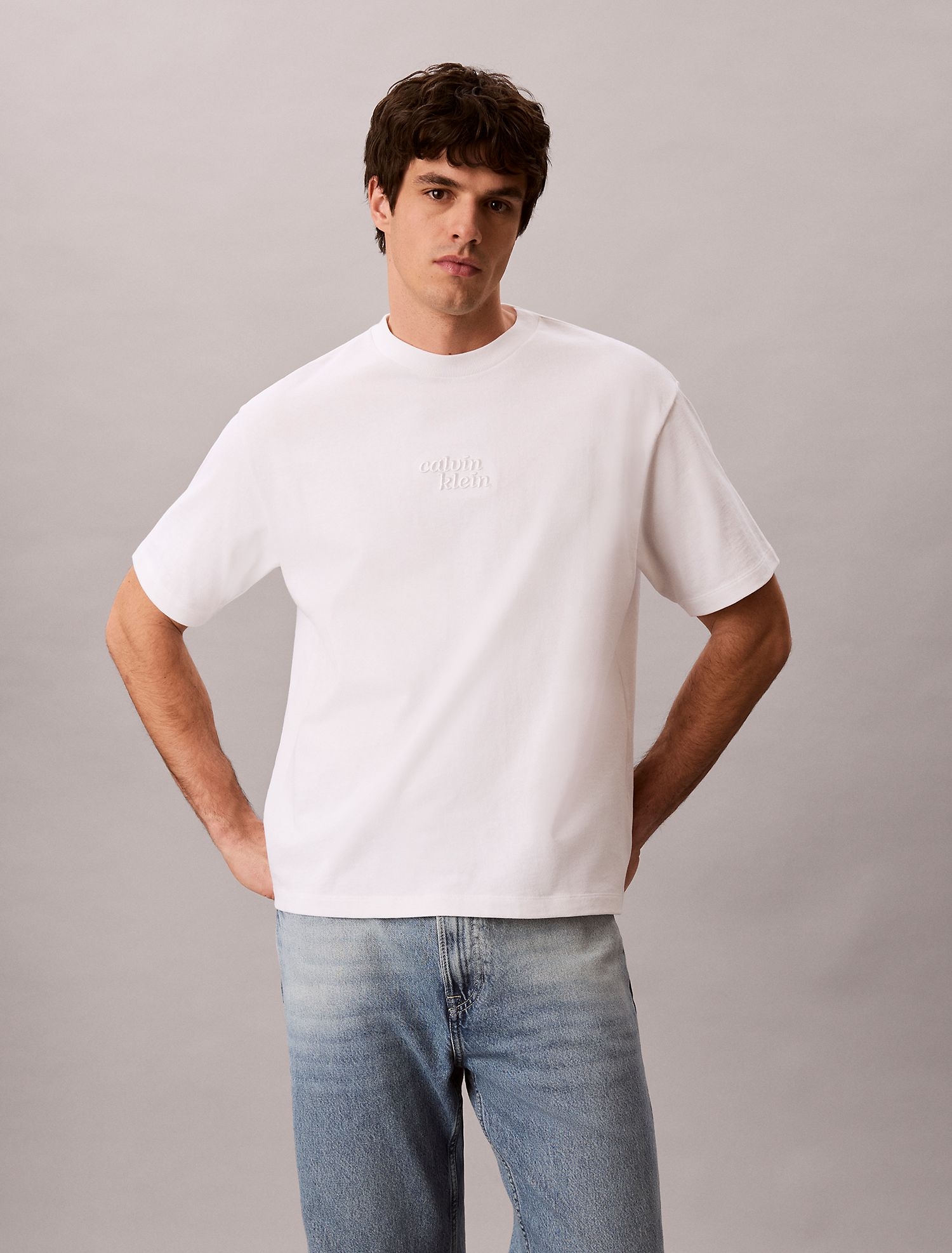 Футболка Calvin Klein Embroidered 1989 Logo Graphic Relaxed Bright White