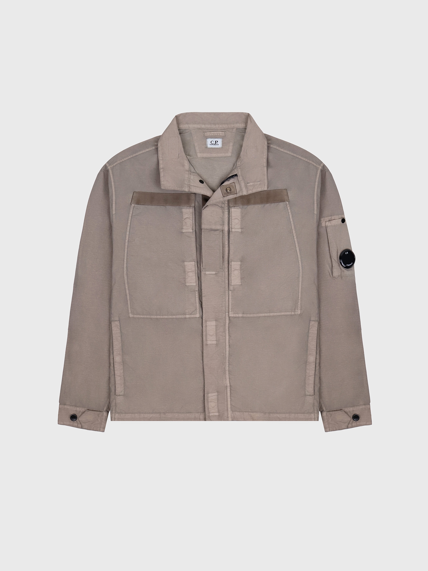 Куртка C.P. Company Flatt Nylon Lens Overshirt Khaki