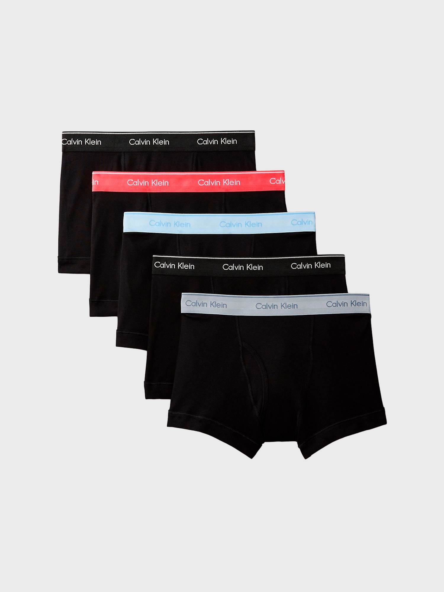 Мужские трусы боксеры-транки Calvin Klein Cotton Classics 5-Pack Black Multi
