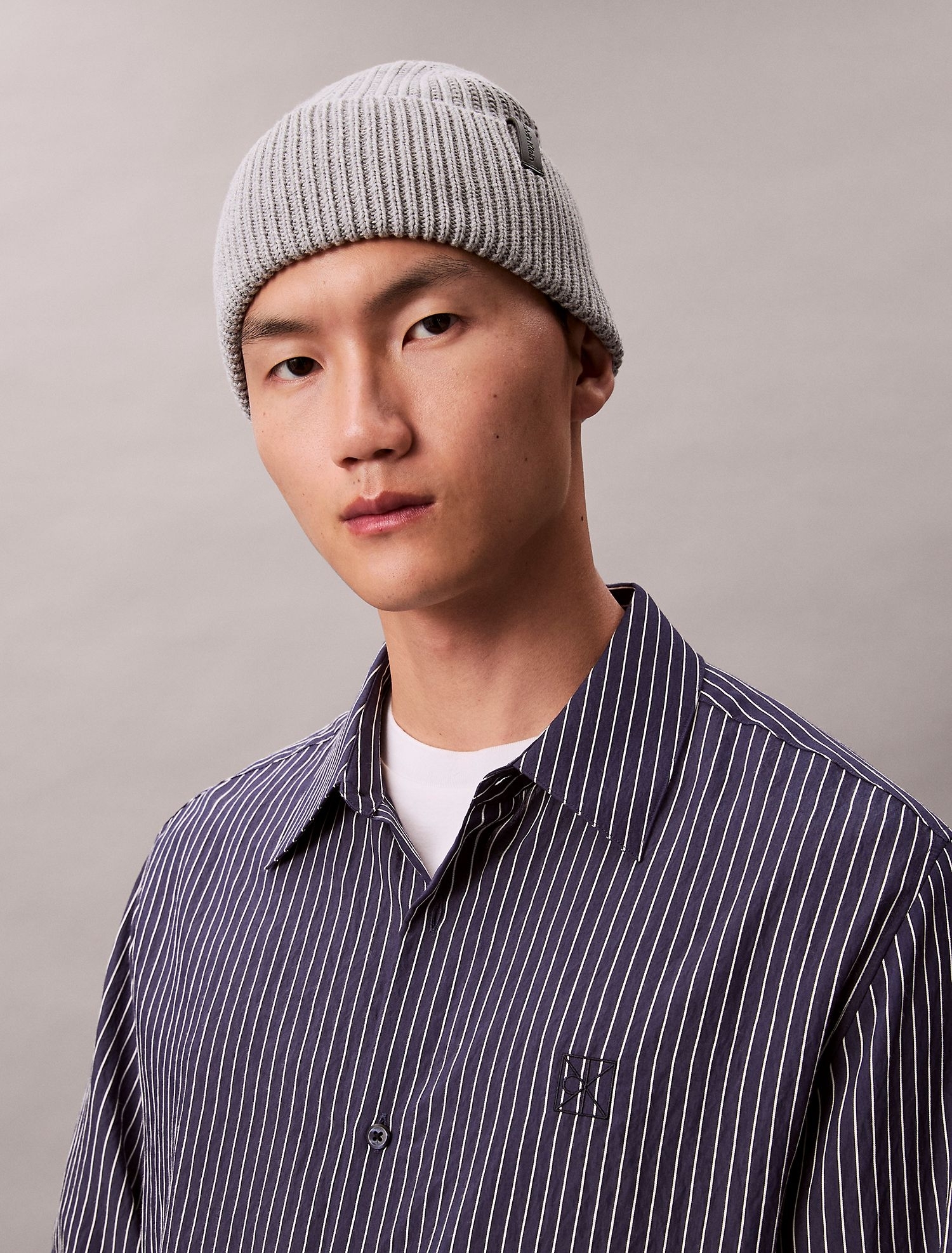 Шапка Calvin Klein Thermal Stitch Beanie History Heather
