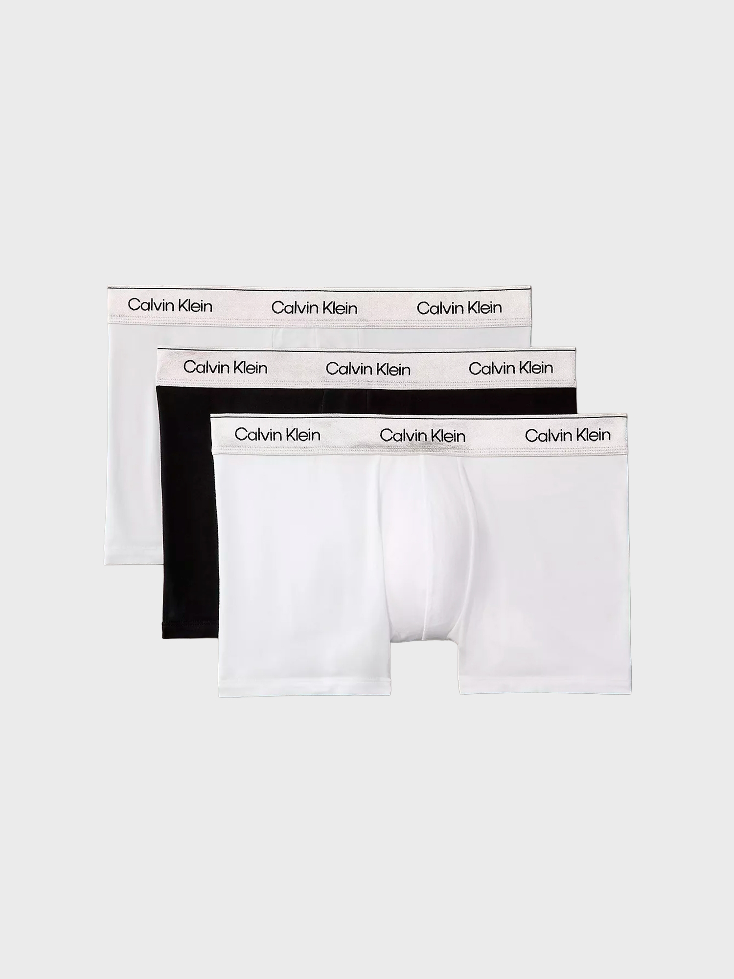 Мужские трусы боксеры-транки Calvin Klein Icon Cotton Stretch Limited Edition Silver Haze Multi