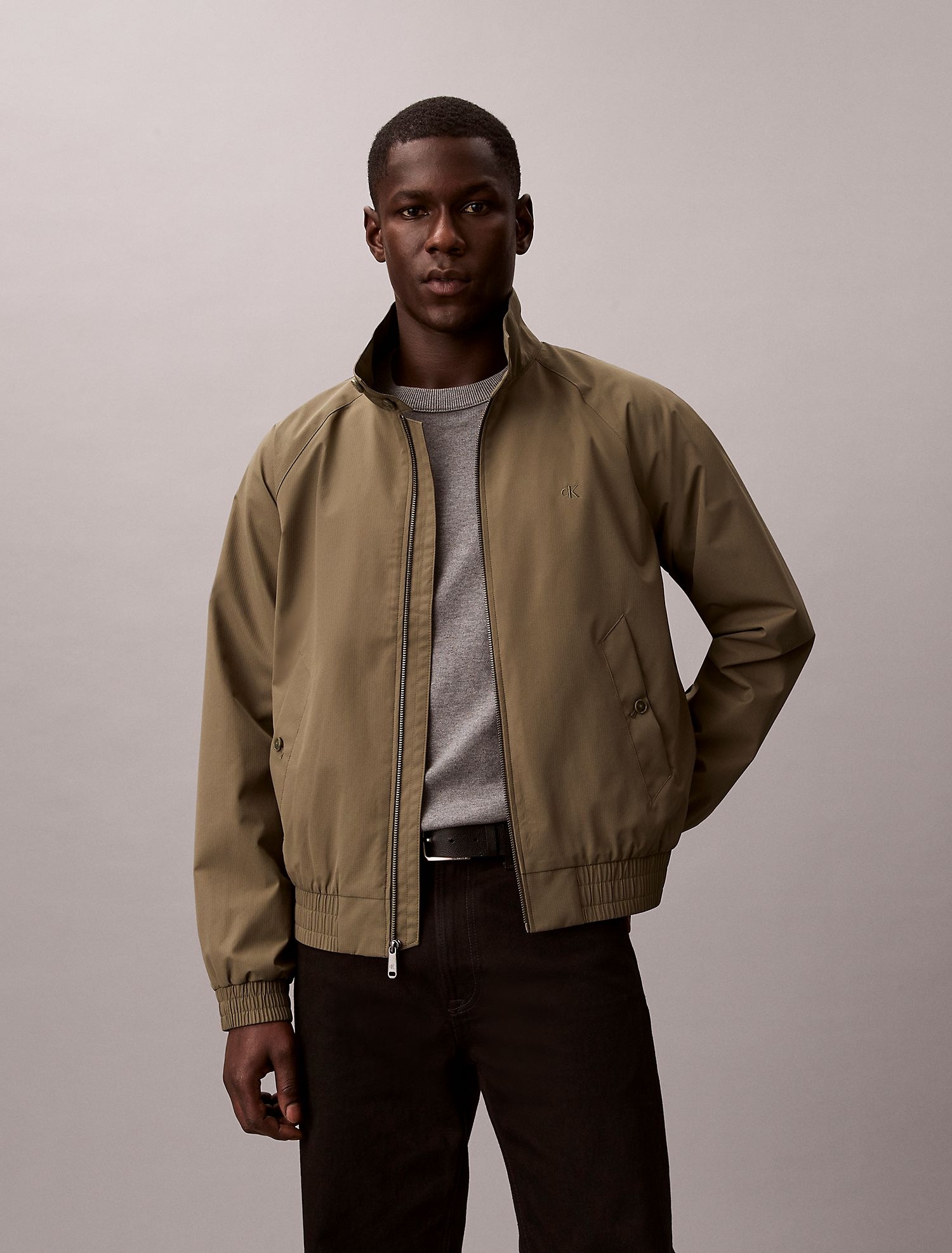 Куртка Calvin Klein Classic Harrington Jacket Dusty Olive