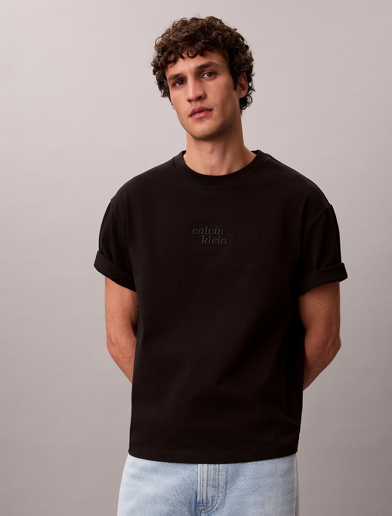 Футболка Calvin Klein Embroidered 1989 Logo Graphic Relaxed Black